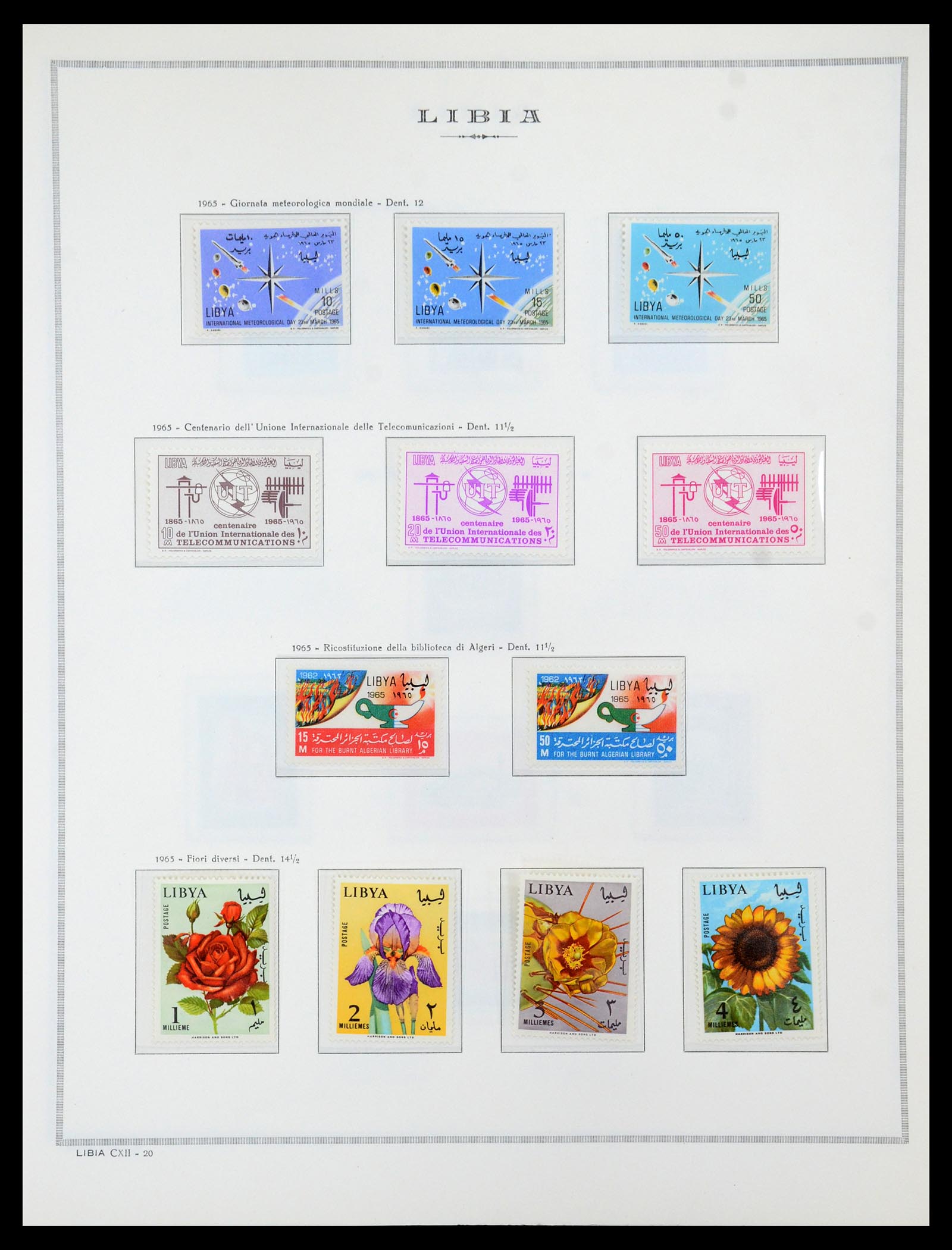 35314 065 - Postzegelverzameling 35314 Libië en Somalië 1952-1982.
