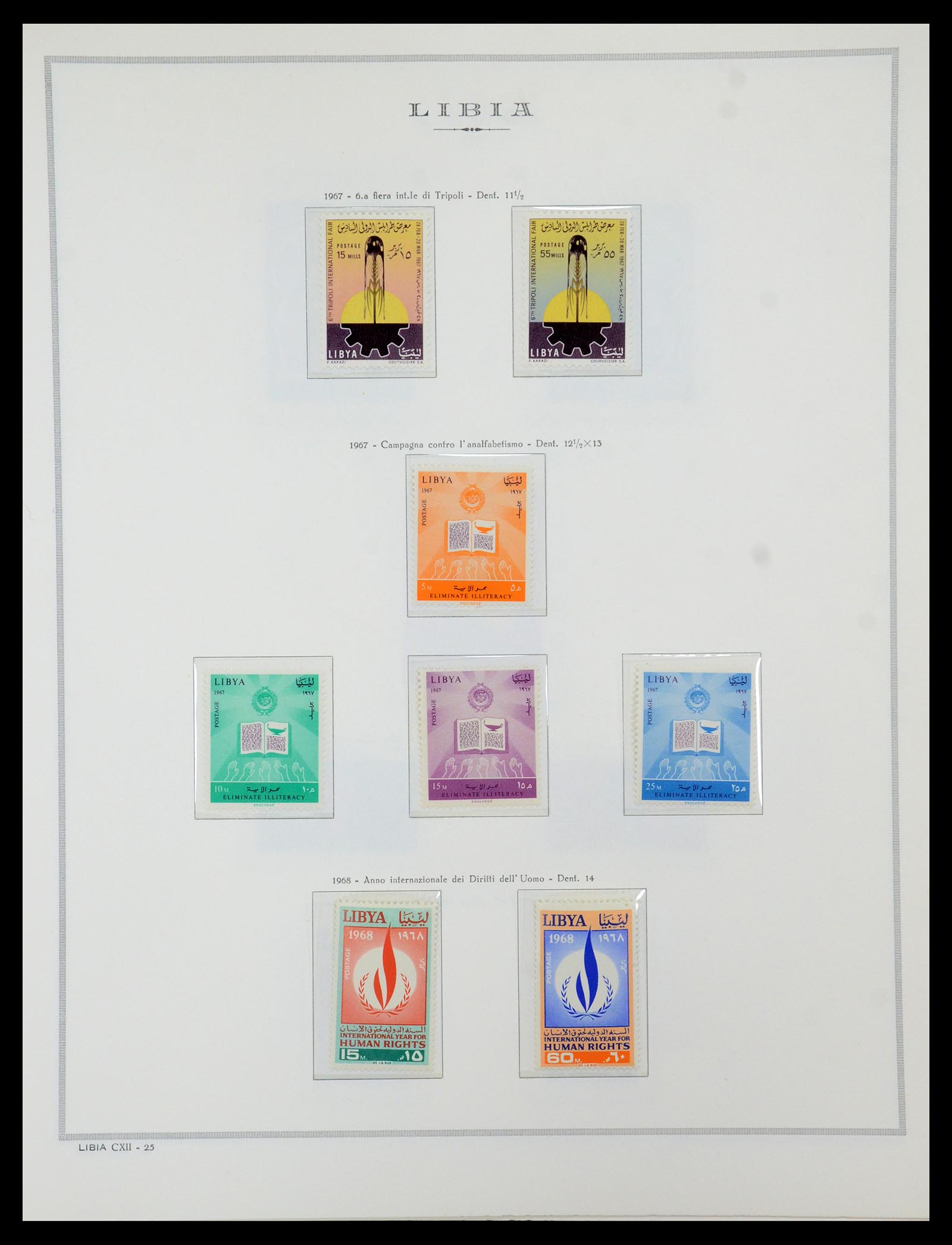 35314 070 - Postzegelverzameling 35314 Libië en Somalië 1952-1982.