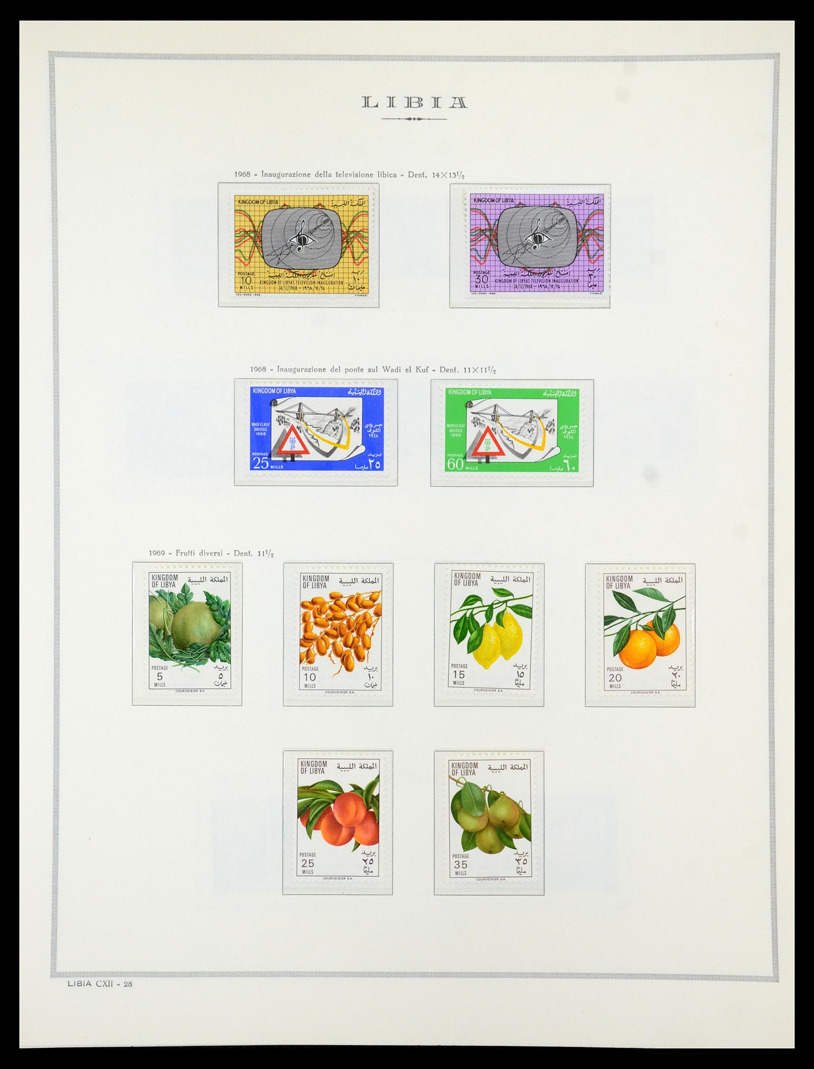 35314 073 - Postzegelverzameling 35314 Libië en Somalië 1952-1982.