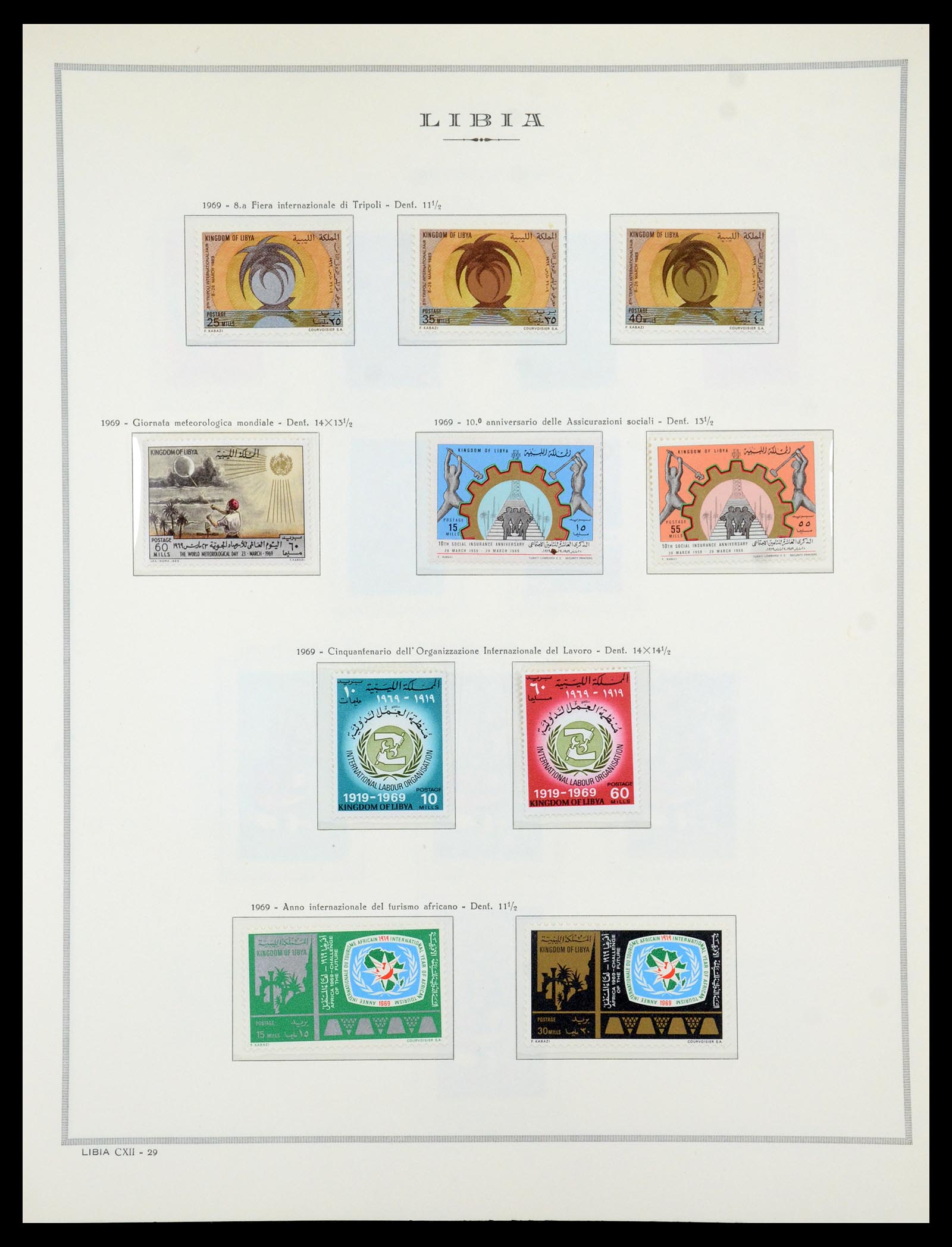 35314 074 - Postzegelverzameling 35314 Libië en Somalië 1952-1982.