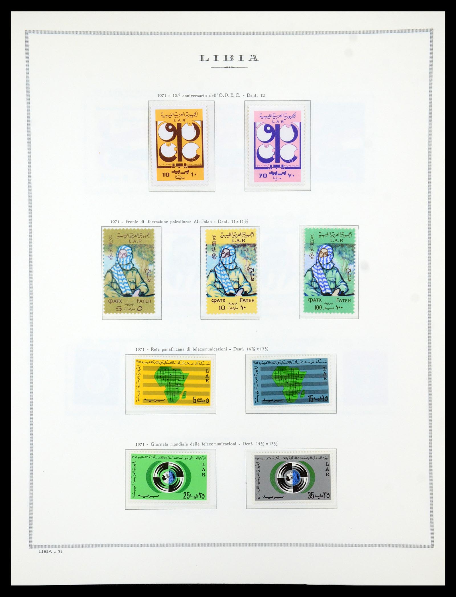 35314 079 - Postzegelverzameling 35314 Libië en Somalië 1952-1982.