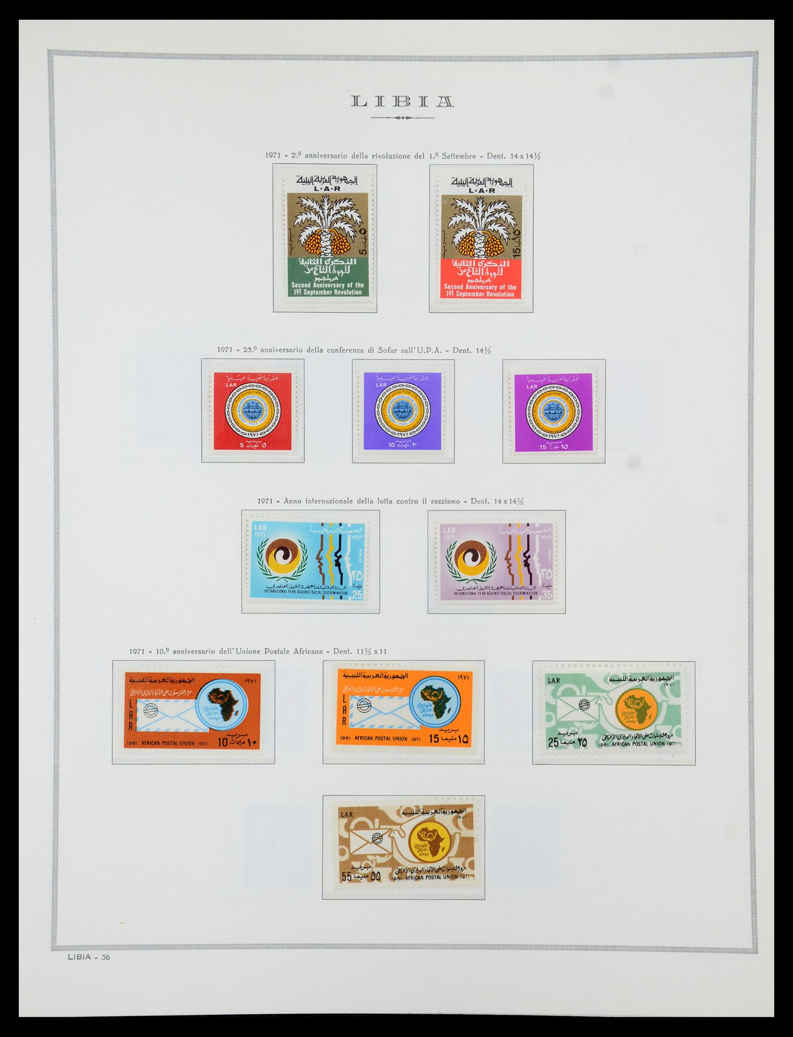 35314 081 - Postzegelverzameling 35314 Libië en Somalië 1952-1982.
