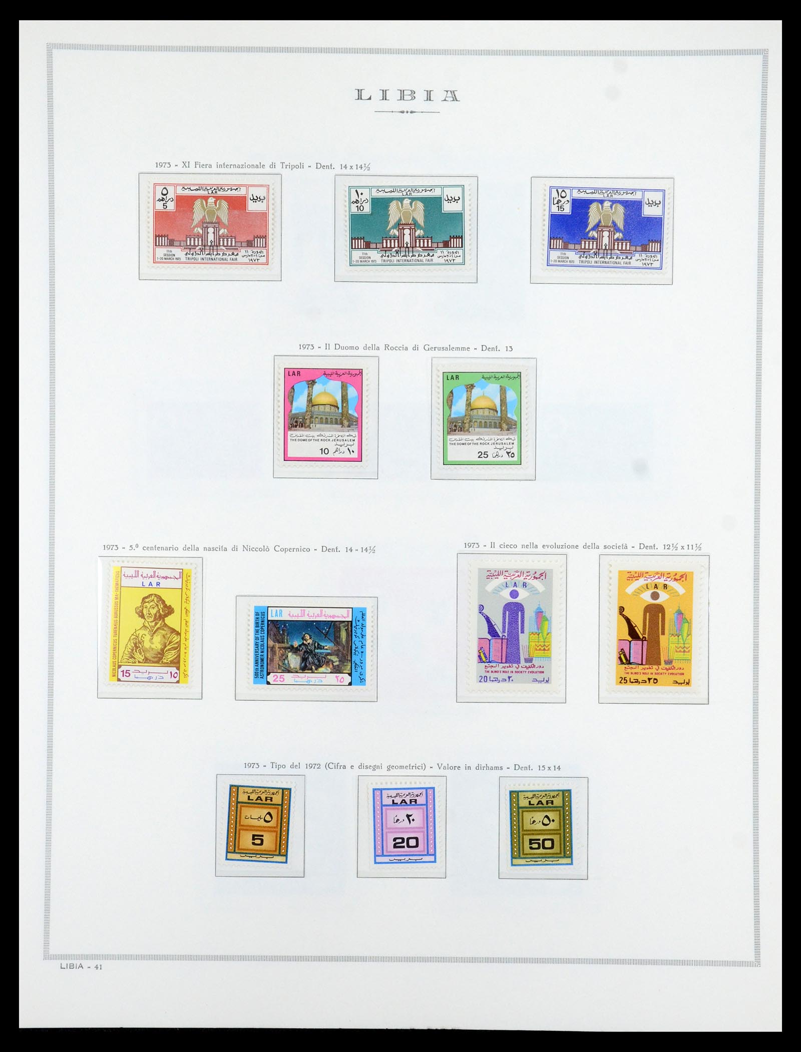 35314 086 - Postzegelverzameling 35314 Libië en Somalië 1952-1982.