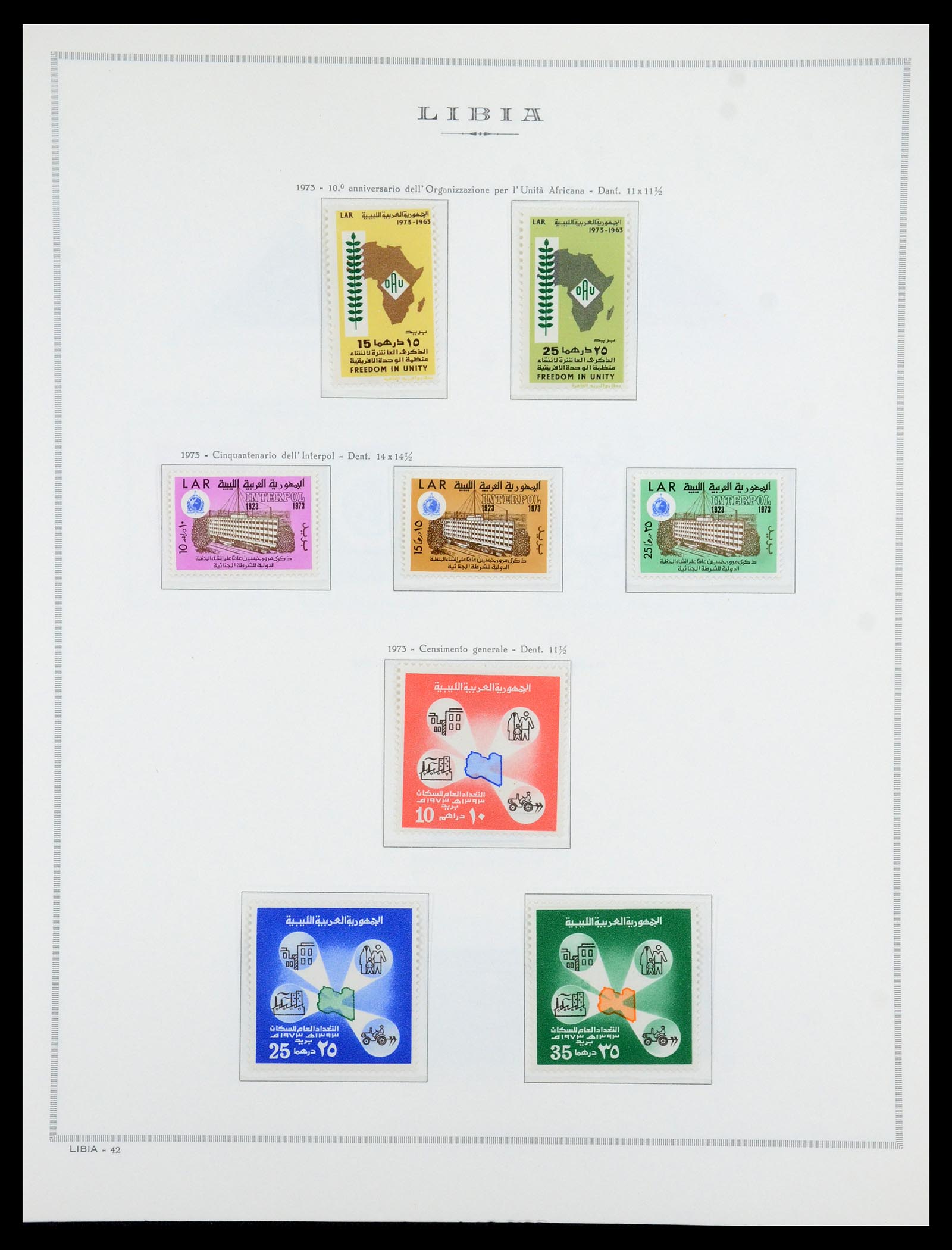 35314 087 - Postzegelverzameling 35314 Libië en Somalië 1952-1982.