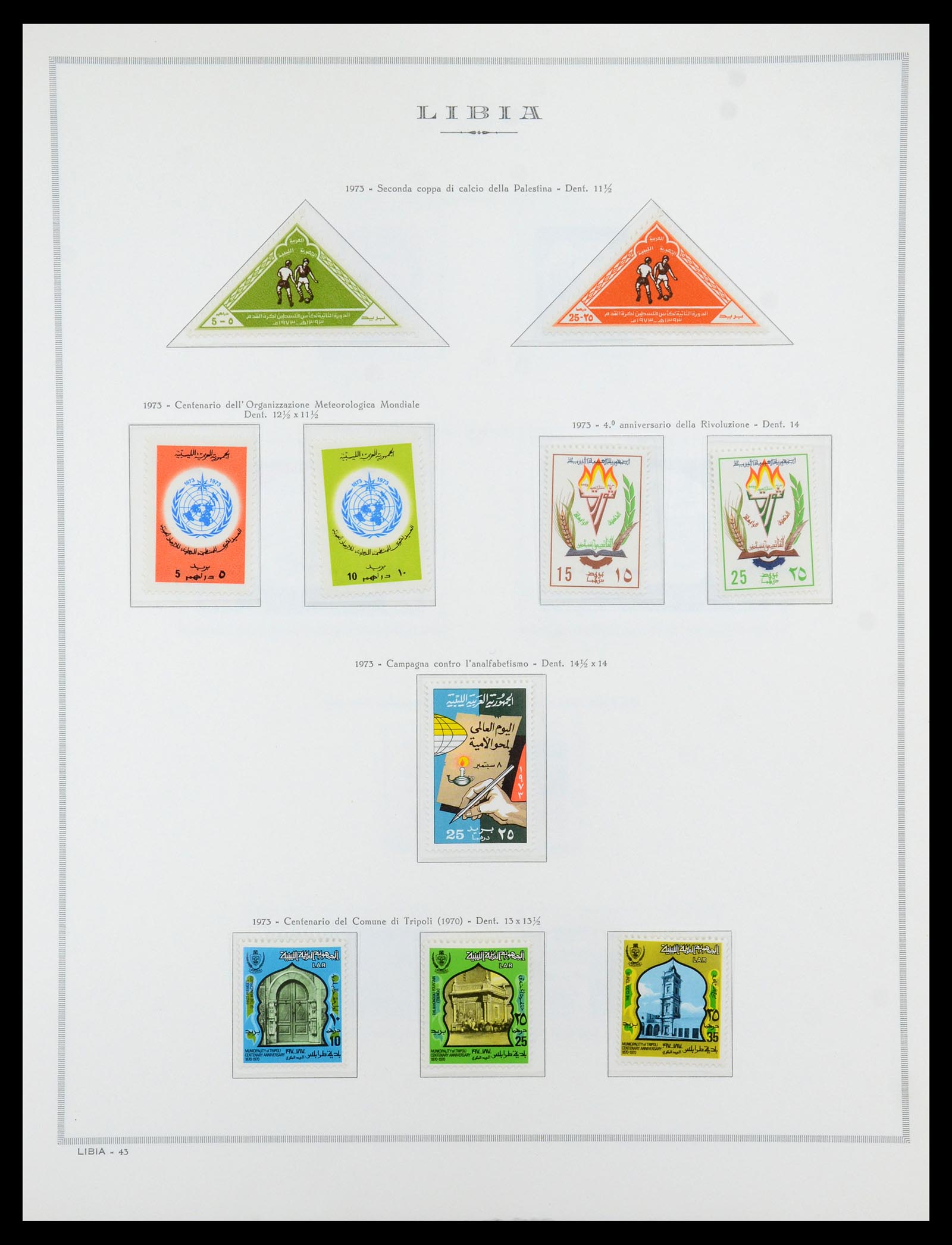 35314 088 - Postzegelverzameling 35314 Libië en Somalië 1952-1982.