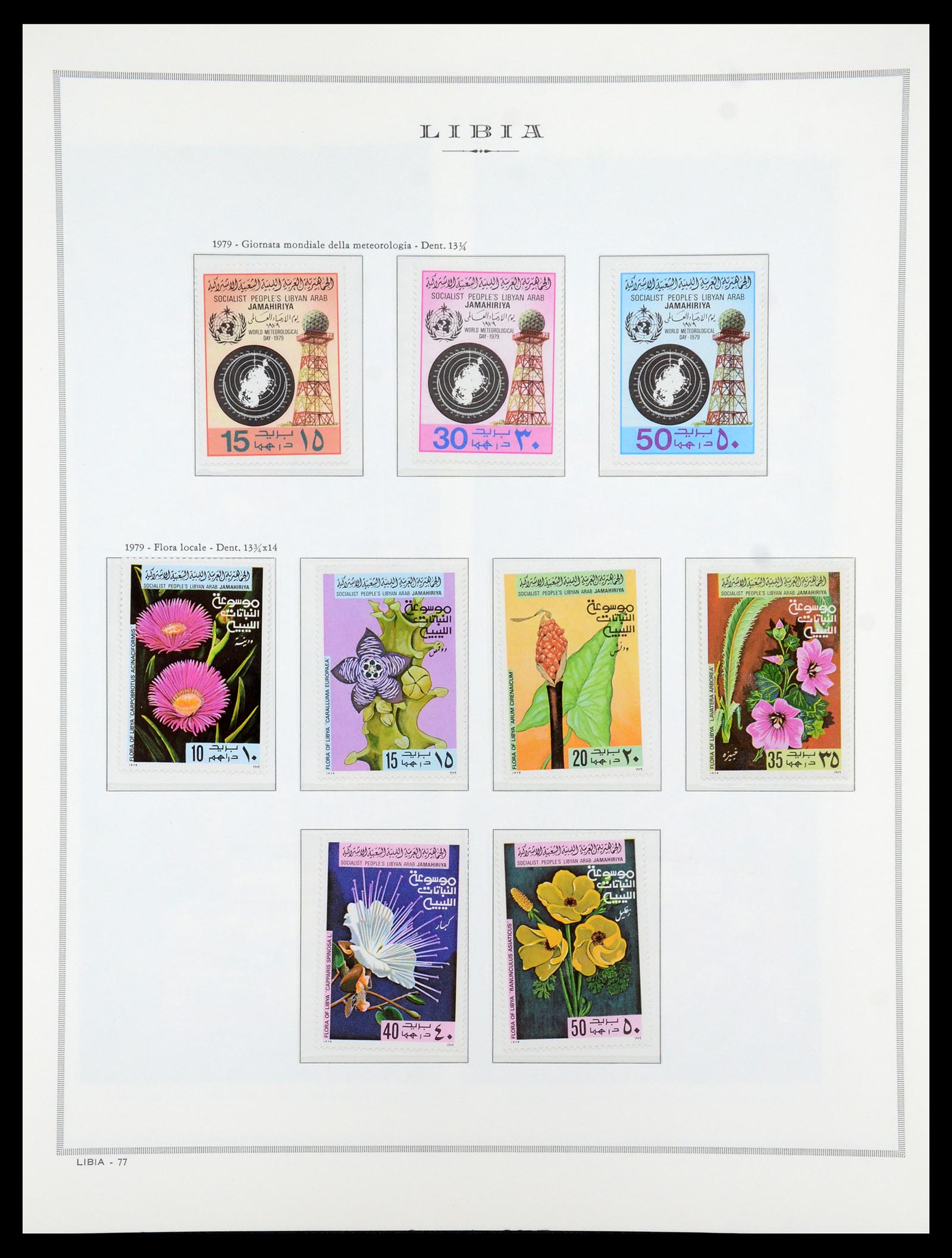 35314 122 - Postzegelverzameling 35314 Libië en Somalië 1952-1982.