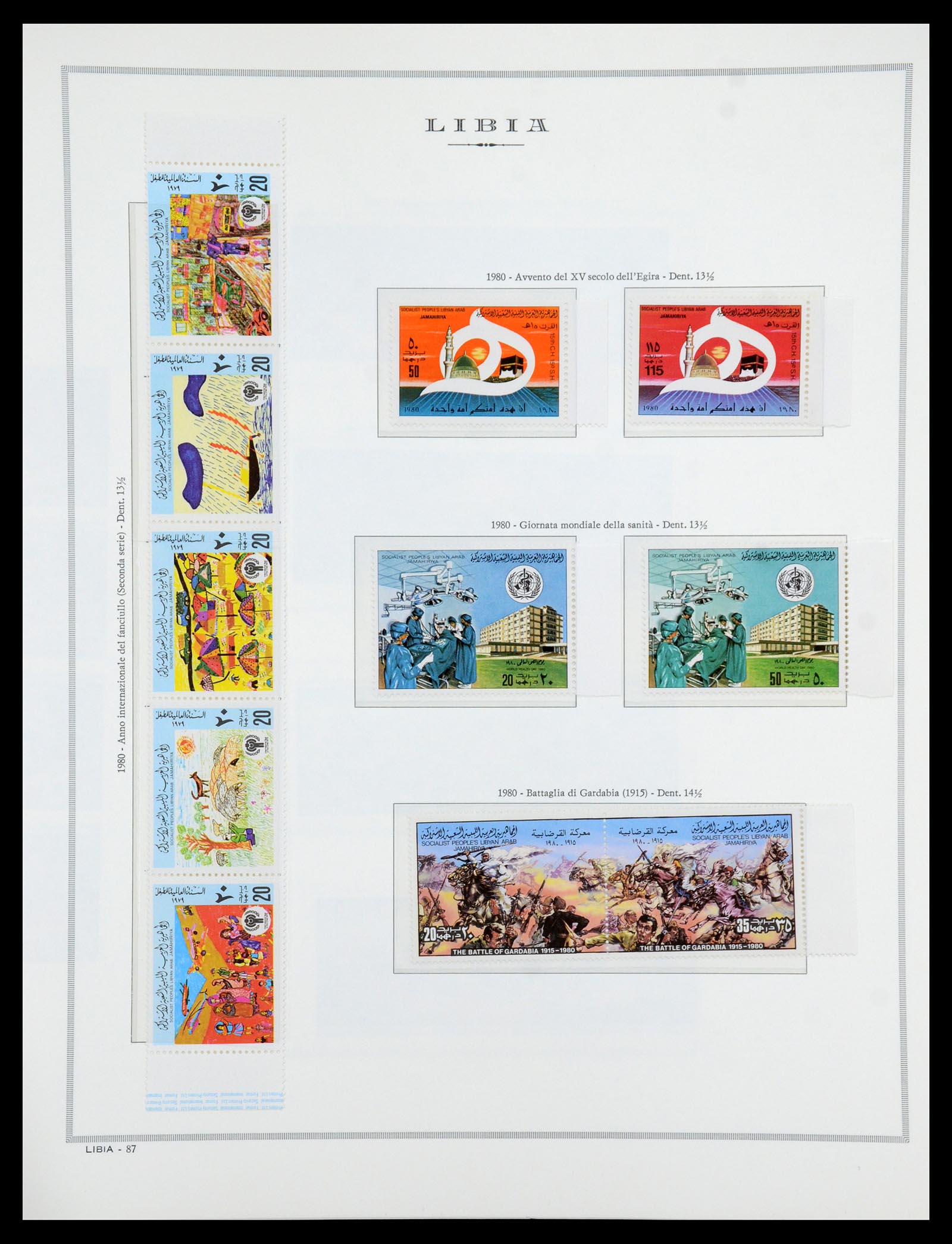 35314 132 - Postzegelverzameling 35314 Libië en Somalië 1952-1982.