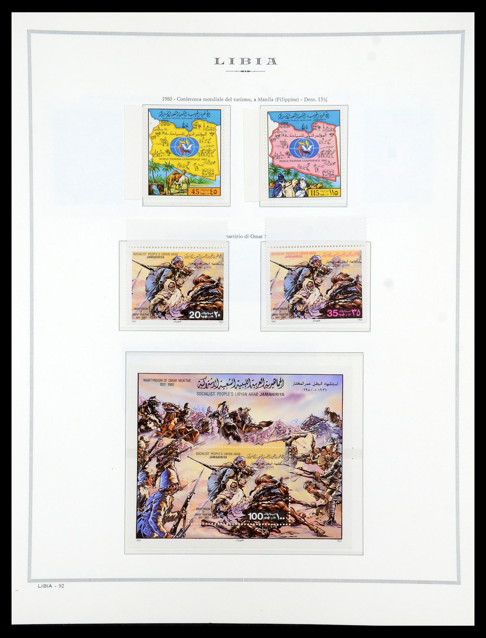 35314 136 - Postzegelverzameling 35314 Libië en Somalië 1952-1982.
