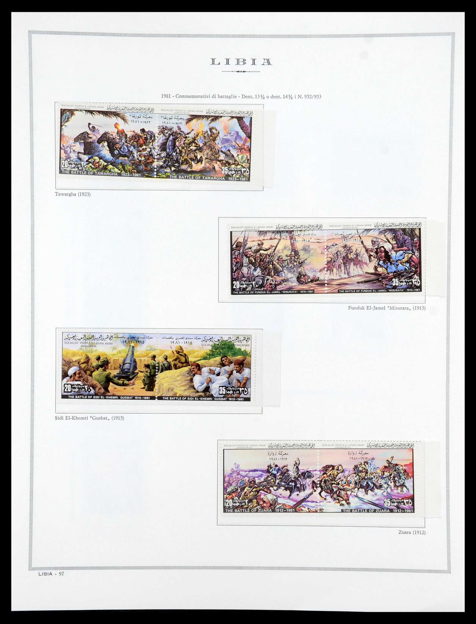 35314 141 - Postzegelverzameling 35314 Libië en Somalië 1952-1982.