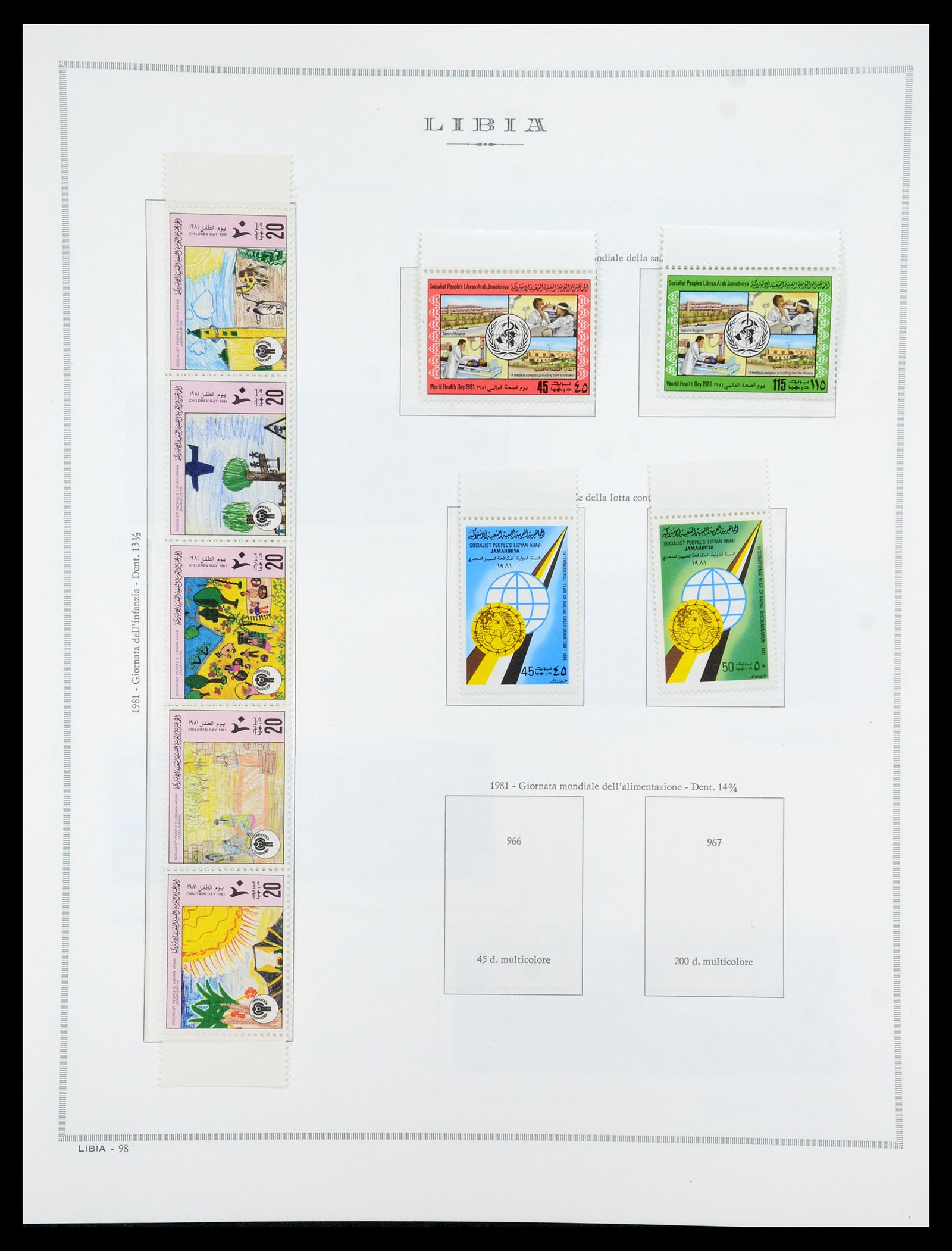 35314 142 - Postzegelverzameling 35314 Libië en Somalië 1952-1982.