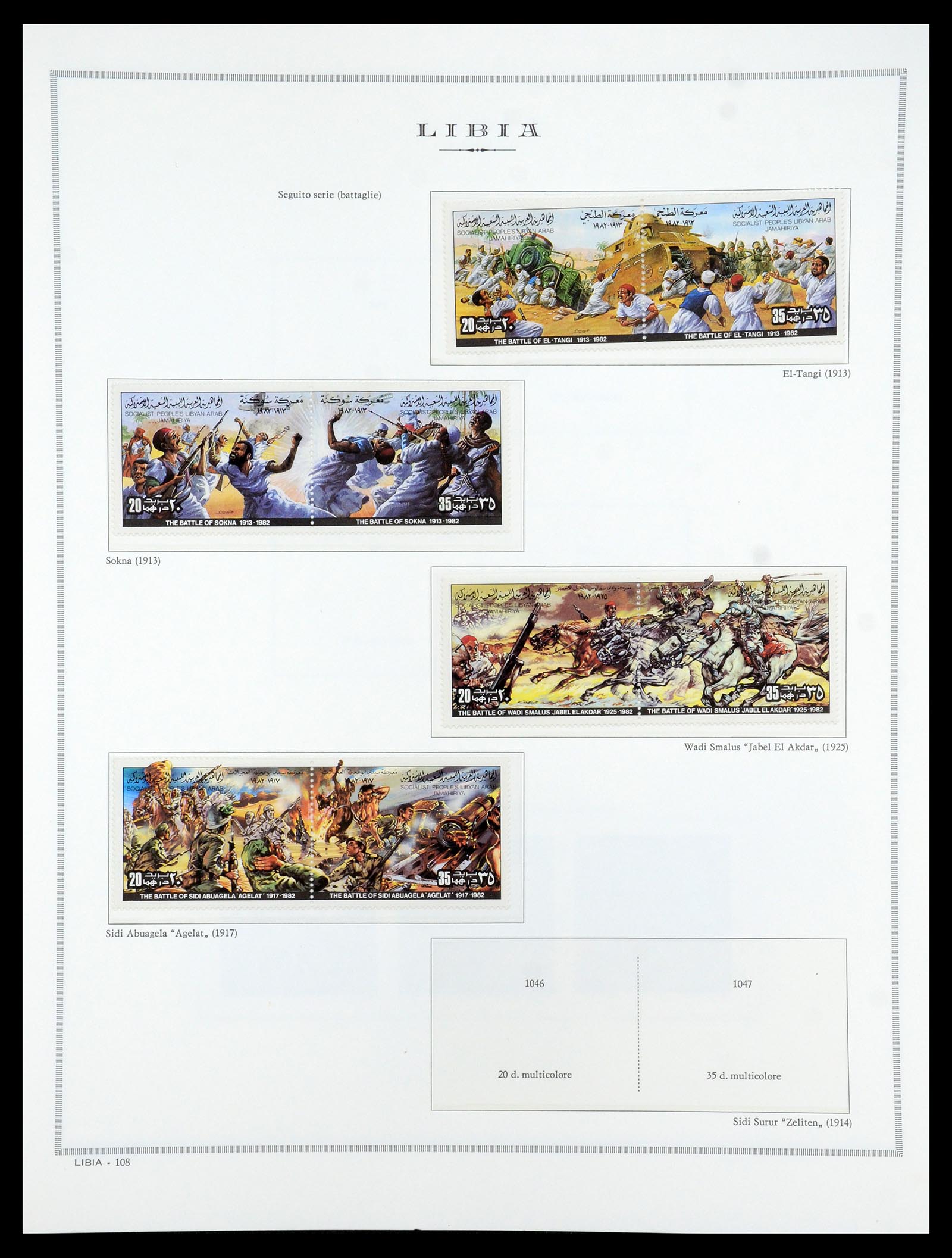35314 152 - Postzegelverzameling 35314 Libië en Somalië 1952-1982.