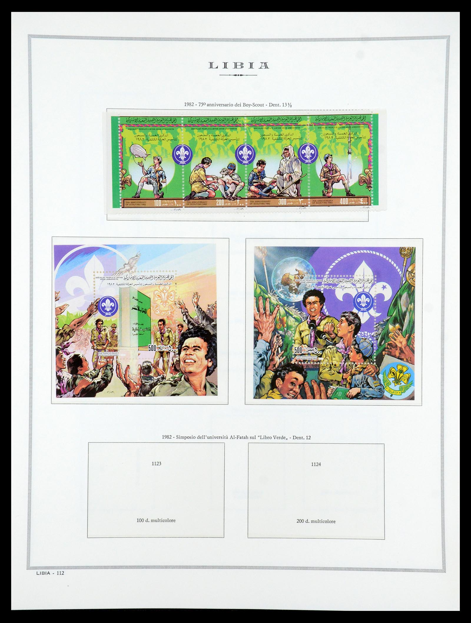 35314 156 - Postzegelverzameling 35314 Libië en Somalië 1952-1982.