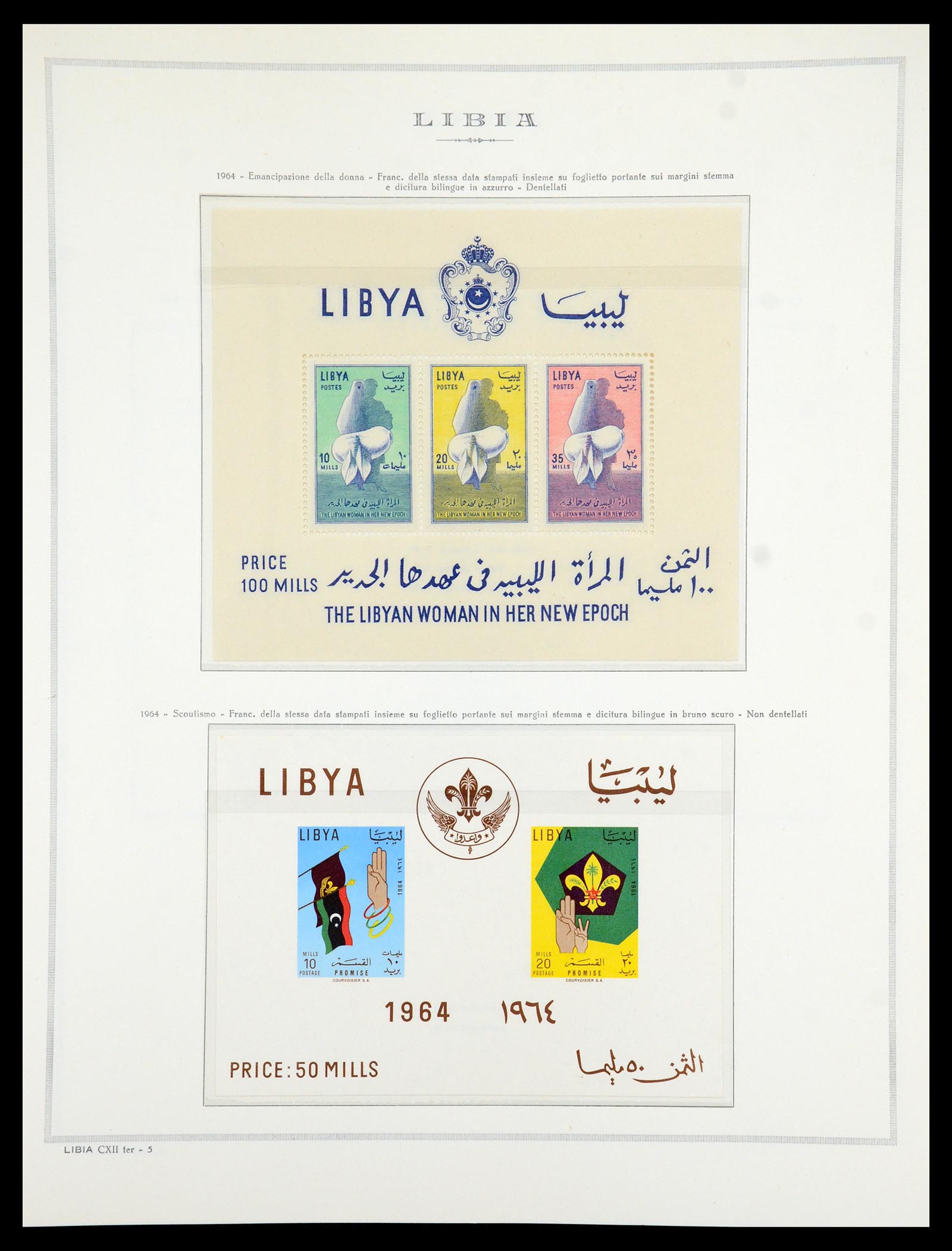 35314 165 - Postzegelverzameling 35314 Libië en Somalië 1952-1982.