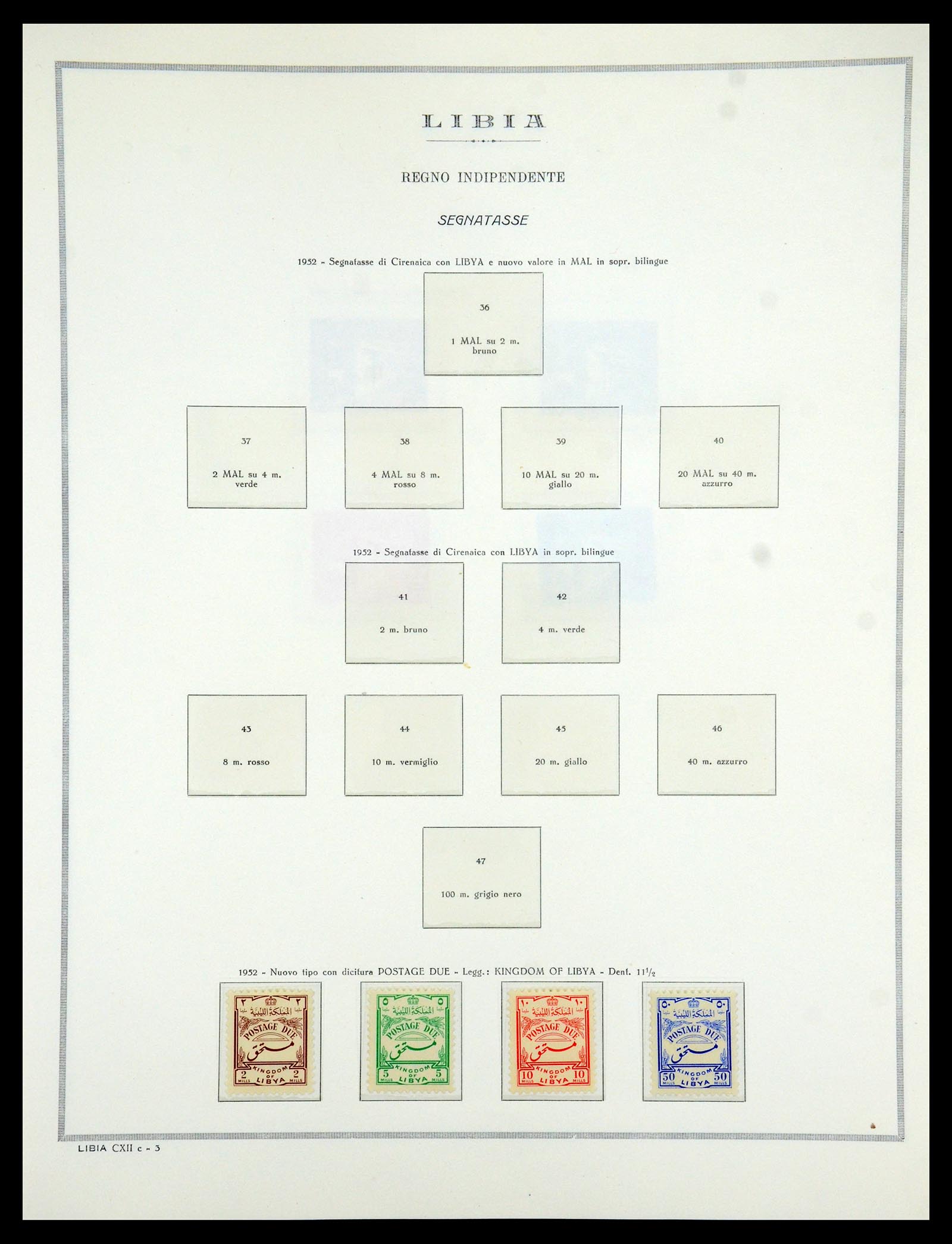 35314 171 - Postzegelverzameling 35314 Libië en Somalië 1952-1982.