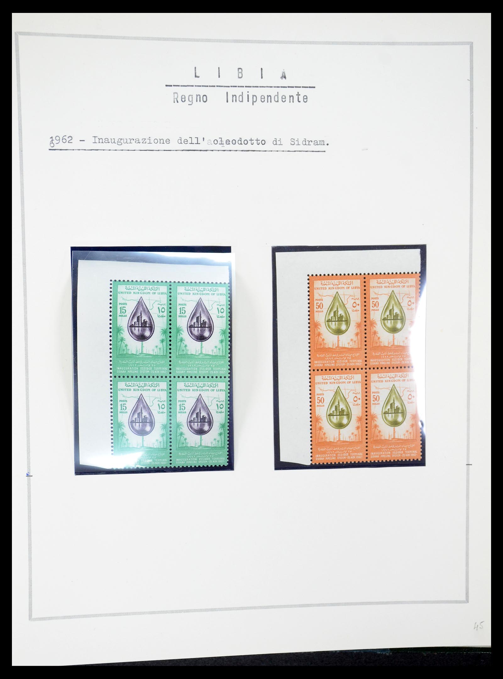 35315 028 - Postzegelverzameling 35315 Libië 1955-1971.