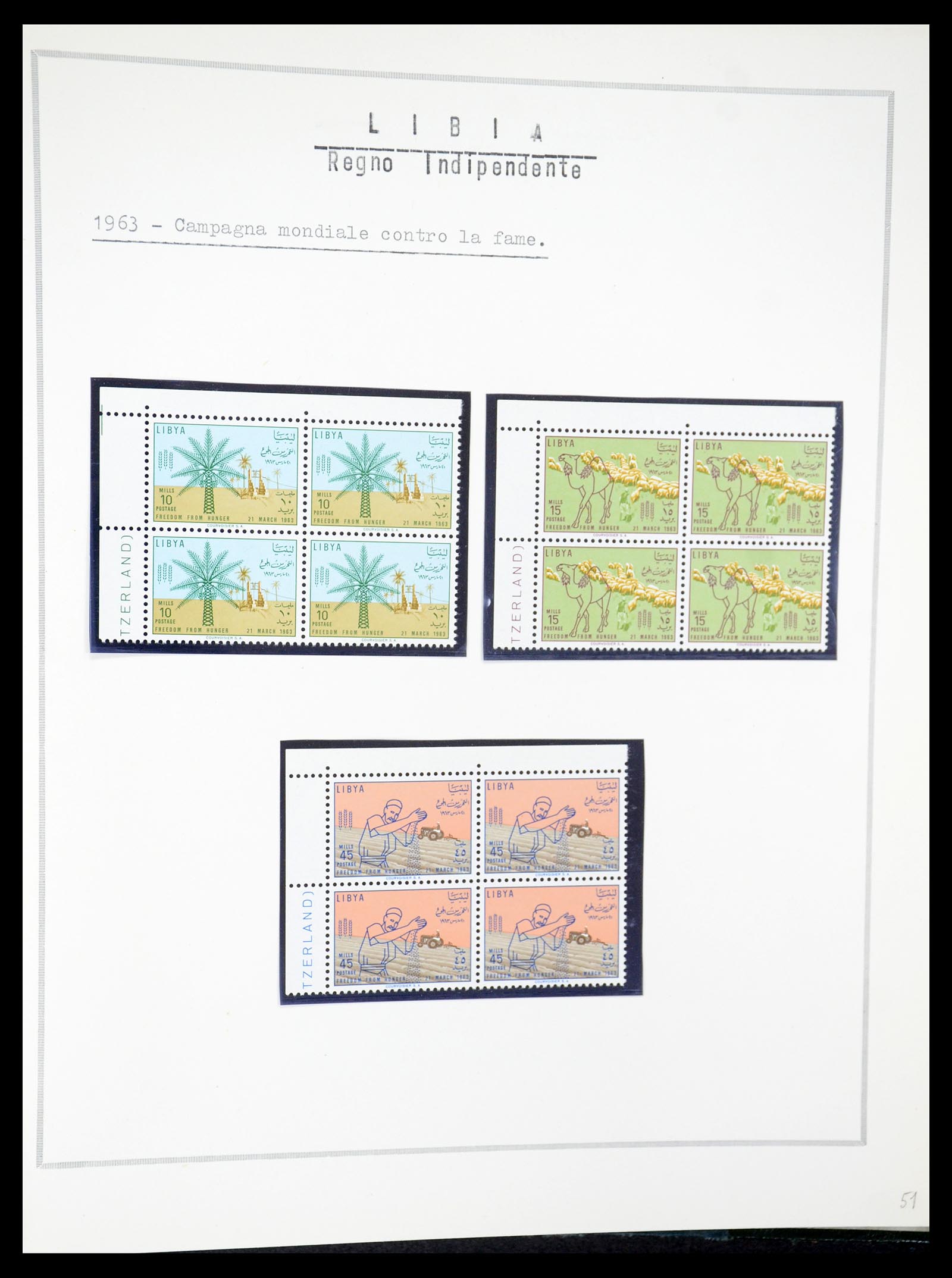 35315 034 - Postzegelverzameling 35315 Libië 1955-1971.