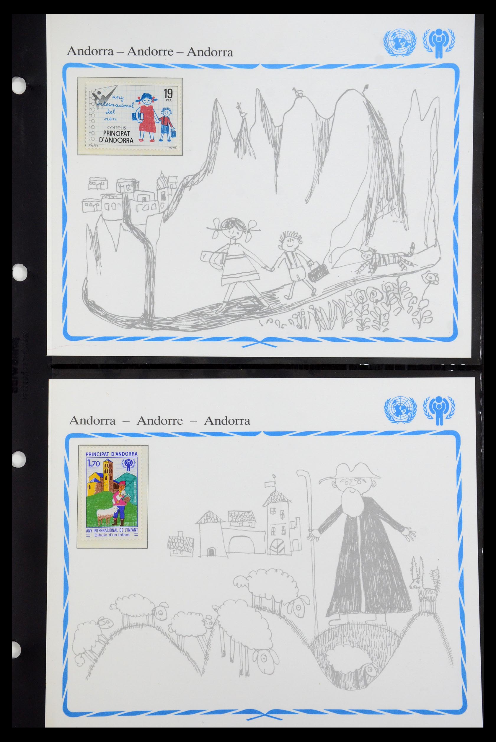 35318 003 - Postzegelverzameling 35318 Jaar van het Kind 1979.
