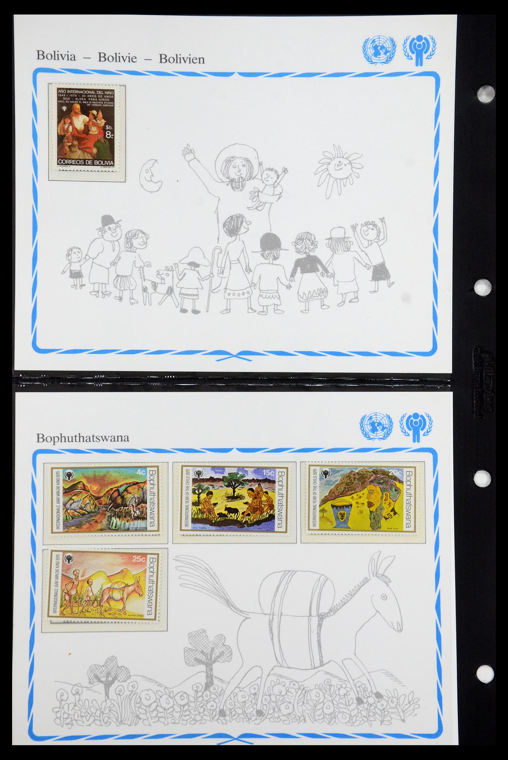35318 006 - Postzegelverzameling 35318 Jaar van het Kind 1979.