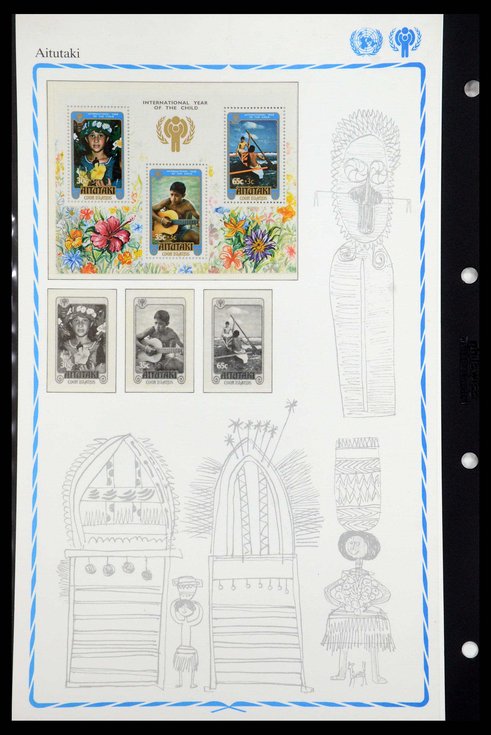 35318 008 - Postzegelverzameling 35318 Jaar van het Kind 1979.