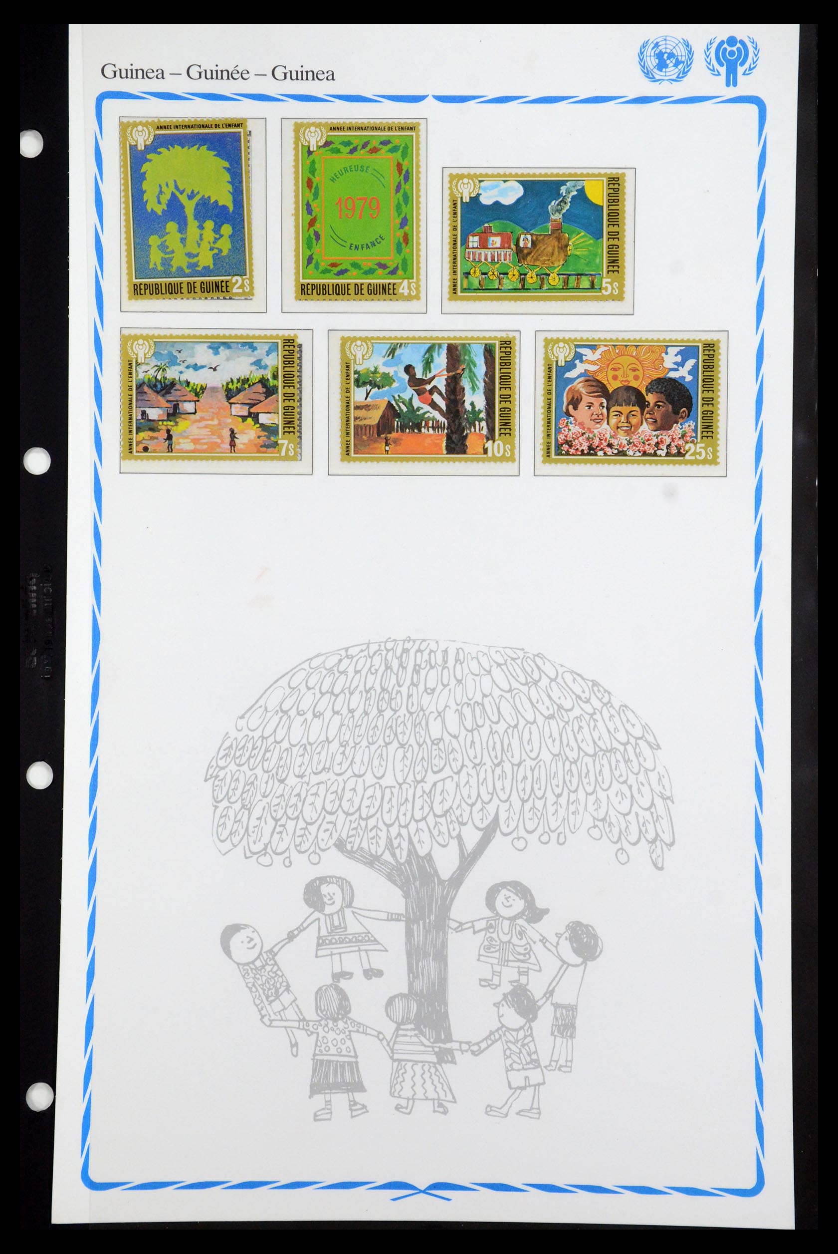 35318 009 - Postzegelverzameling 35318 Jaar van het Kind 1979.