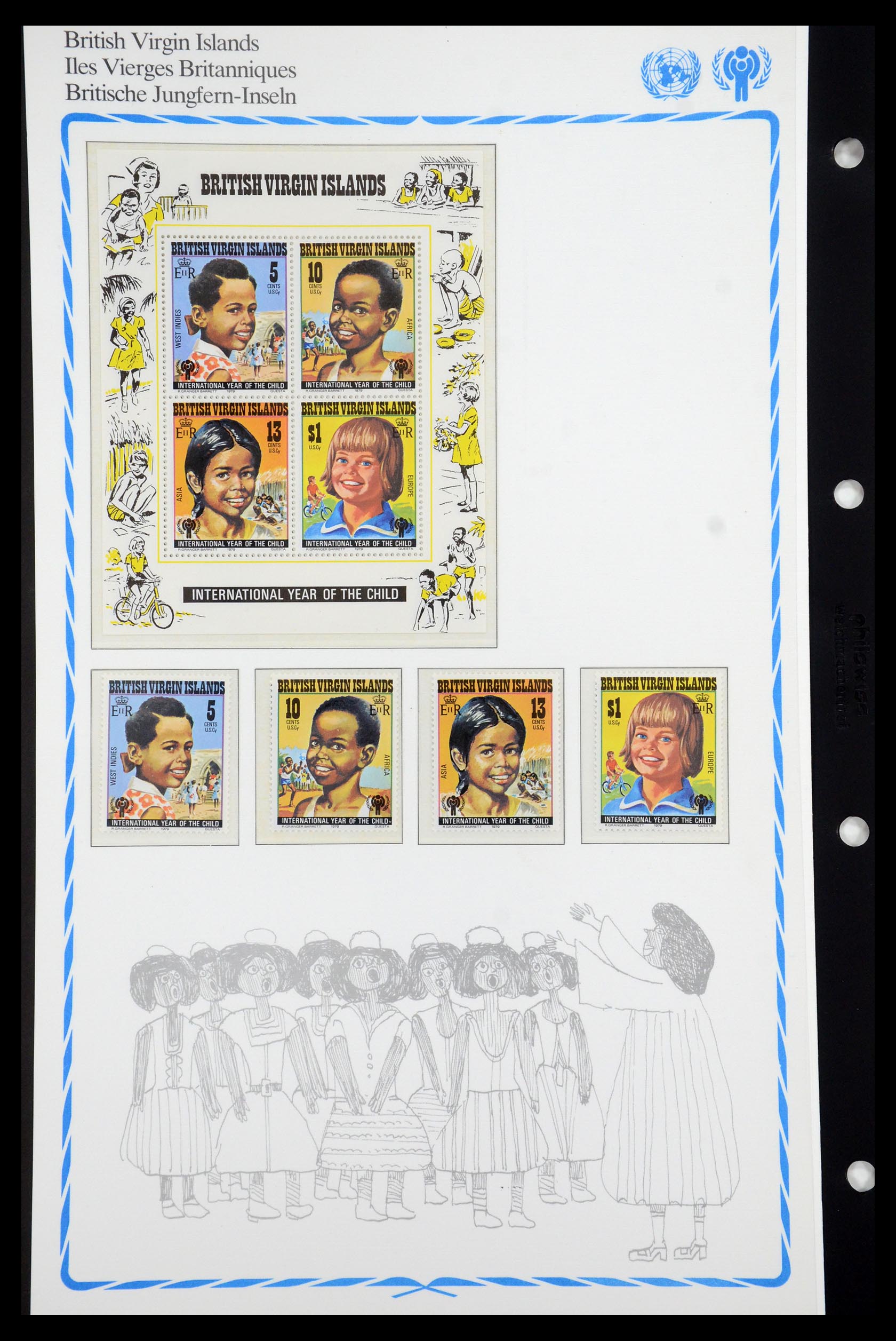 35318 010 - Postzegelverzameling 35318 Jaar van het Kind 1979.