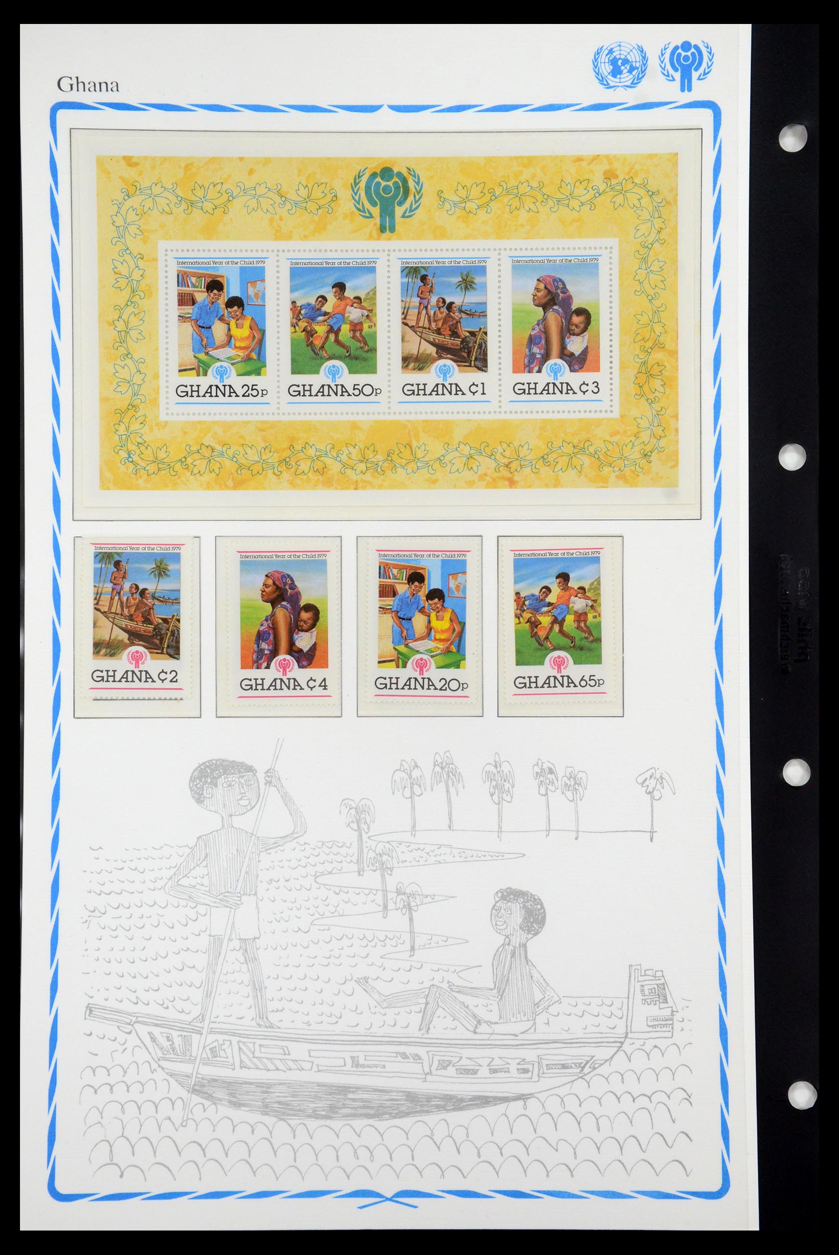 35318 012 - Postzegelverzameling 35318 Jaar van het Kind 1979.