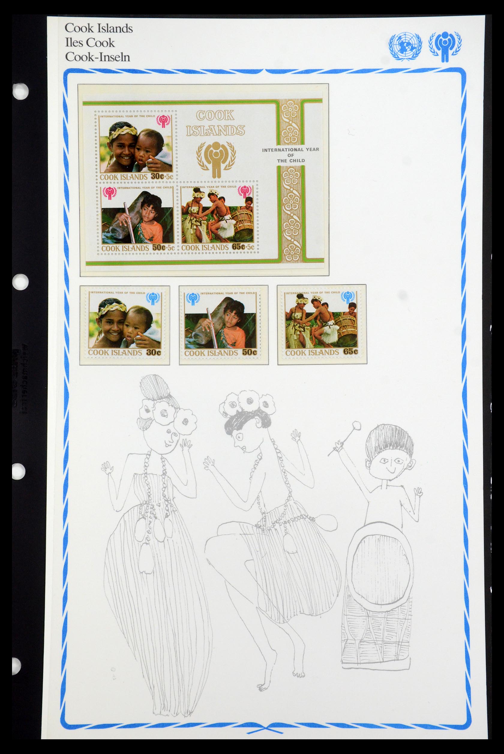 35318 013 - Postzegelverzameling 35318 Jaar van het Kind 1979.