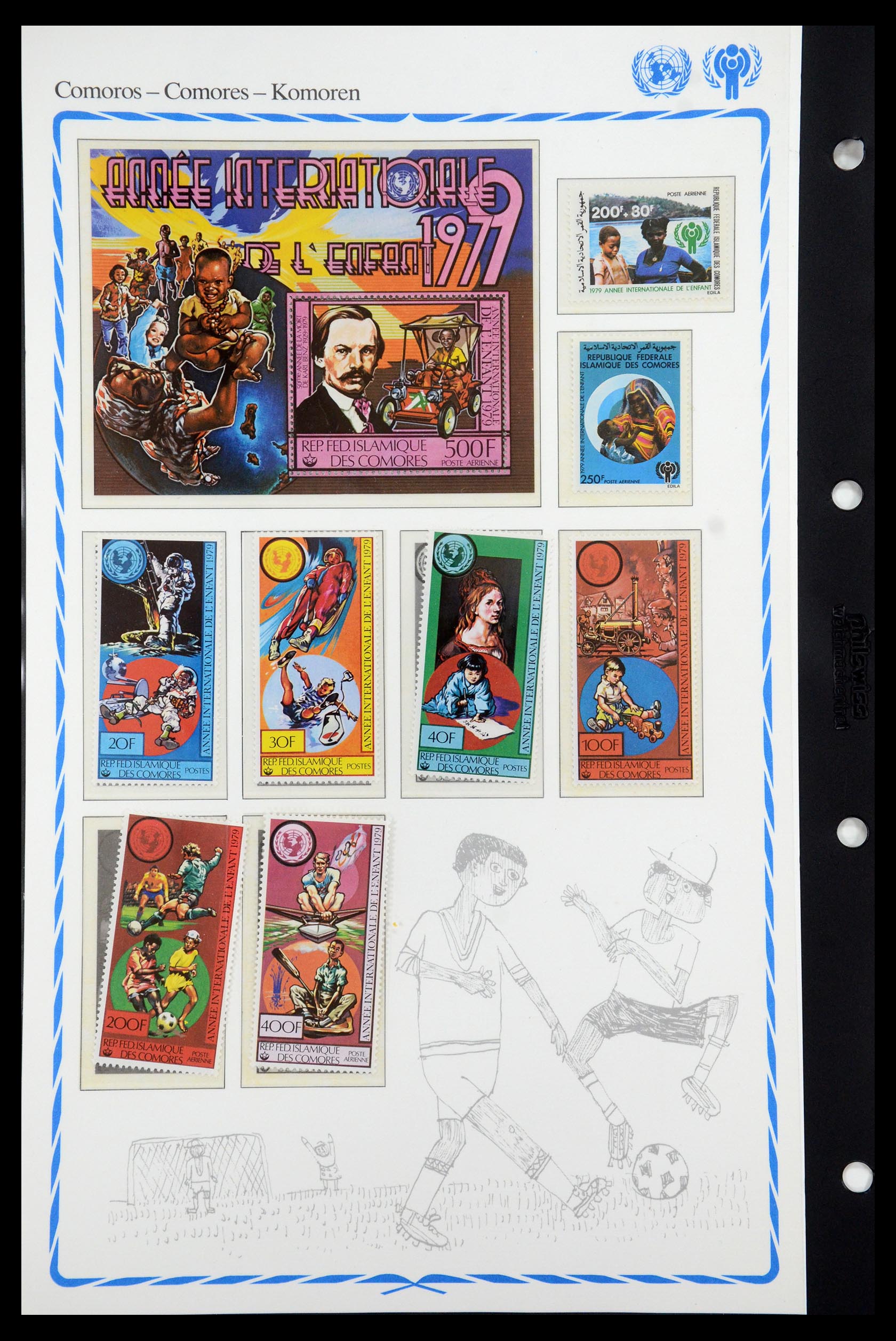35318 014 - Postzegelverzameling 35318 Jaar van het Kind 1979.