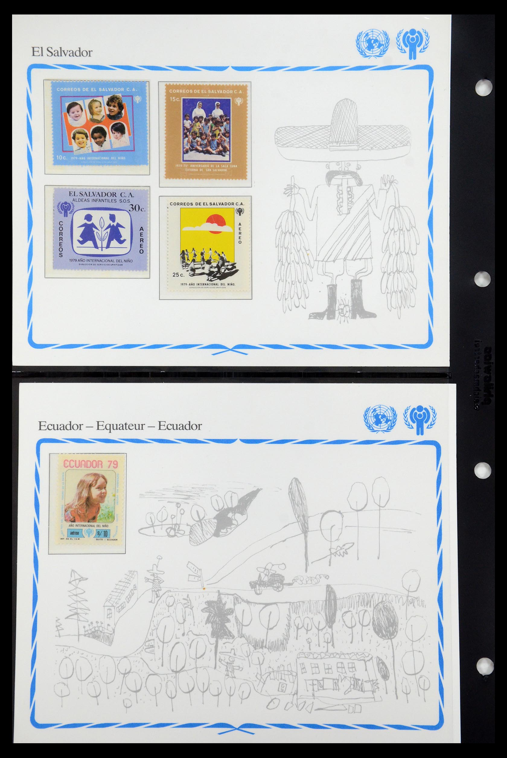 35318 016 - Postzegelverzameling 35318 Jaar van het Kind 1979.