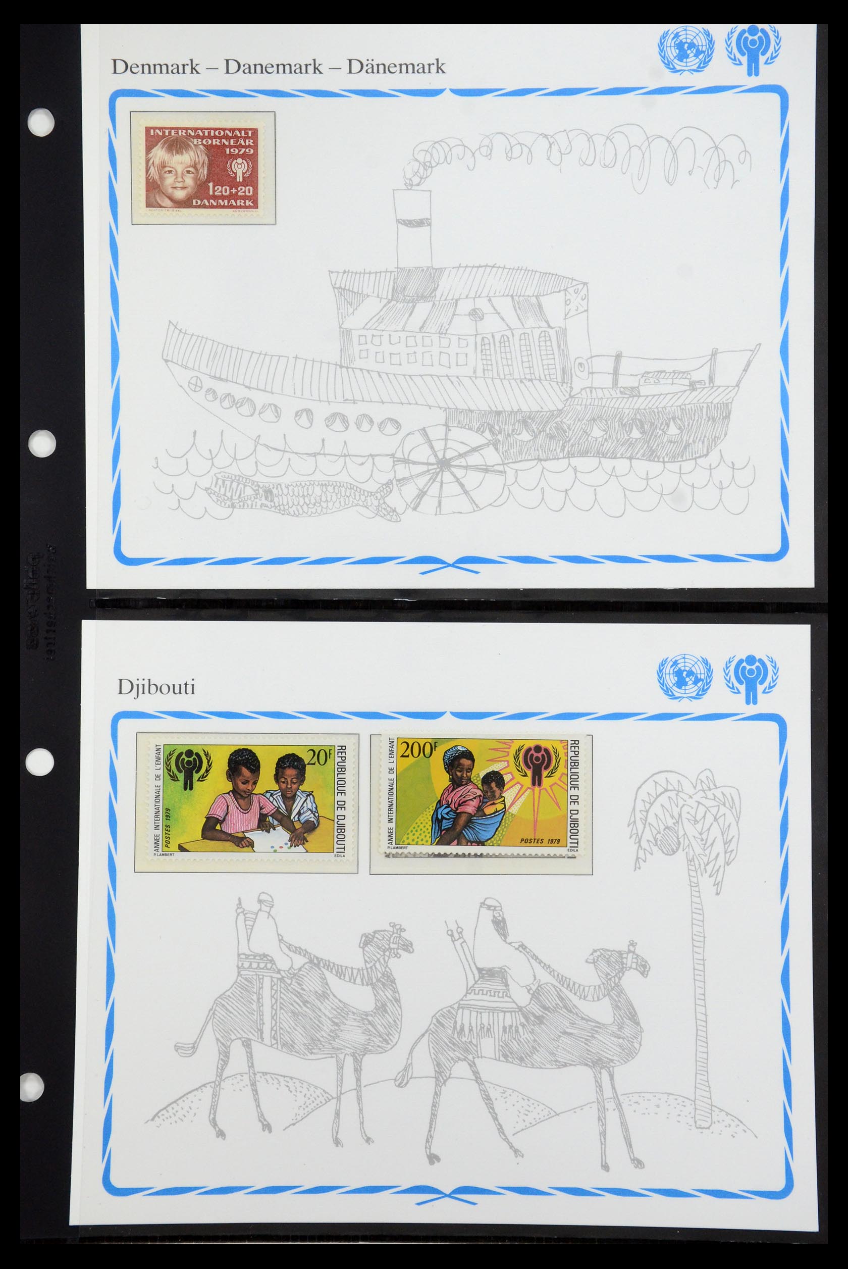35318 017 - Postzegelverzameling 35318 Jaar van het Kind 1979.