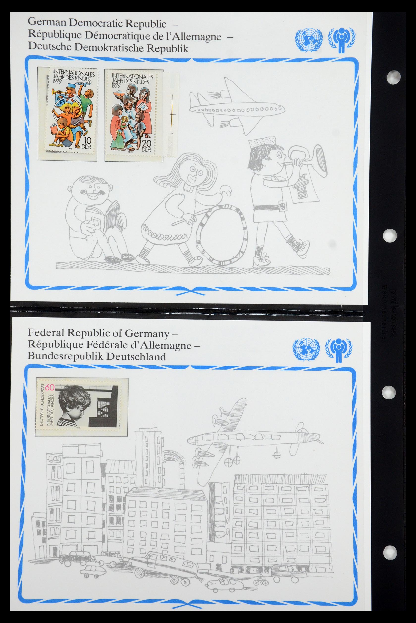 35318 018 - Postzegelverzameling 35318 Jaar van het Kind 1979.