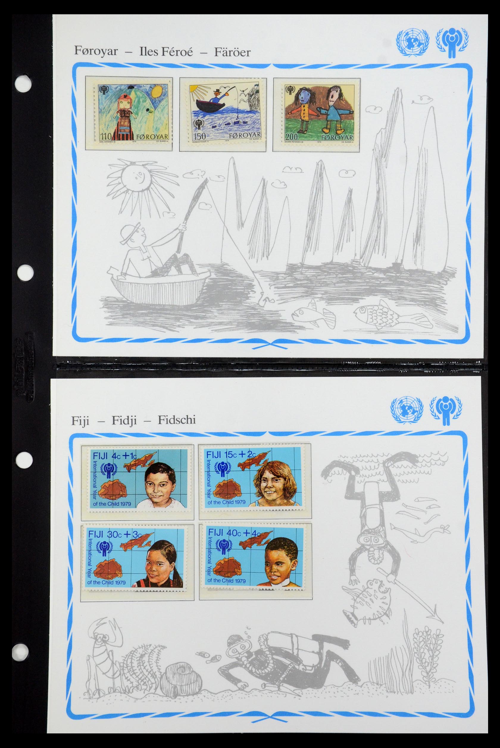 35318 019 - Postzegelverzameling 35318 Jaar van het Kind 1979.