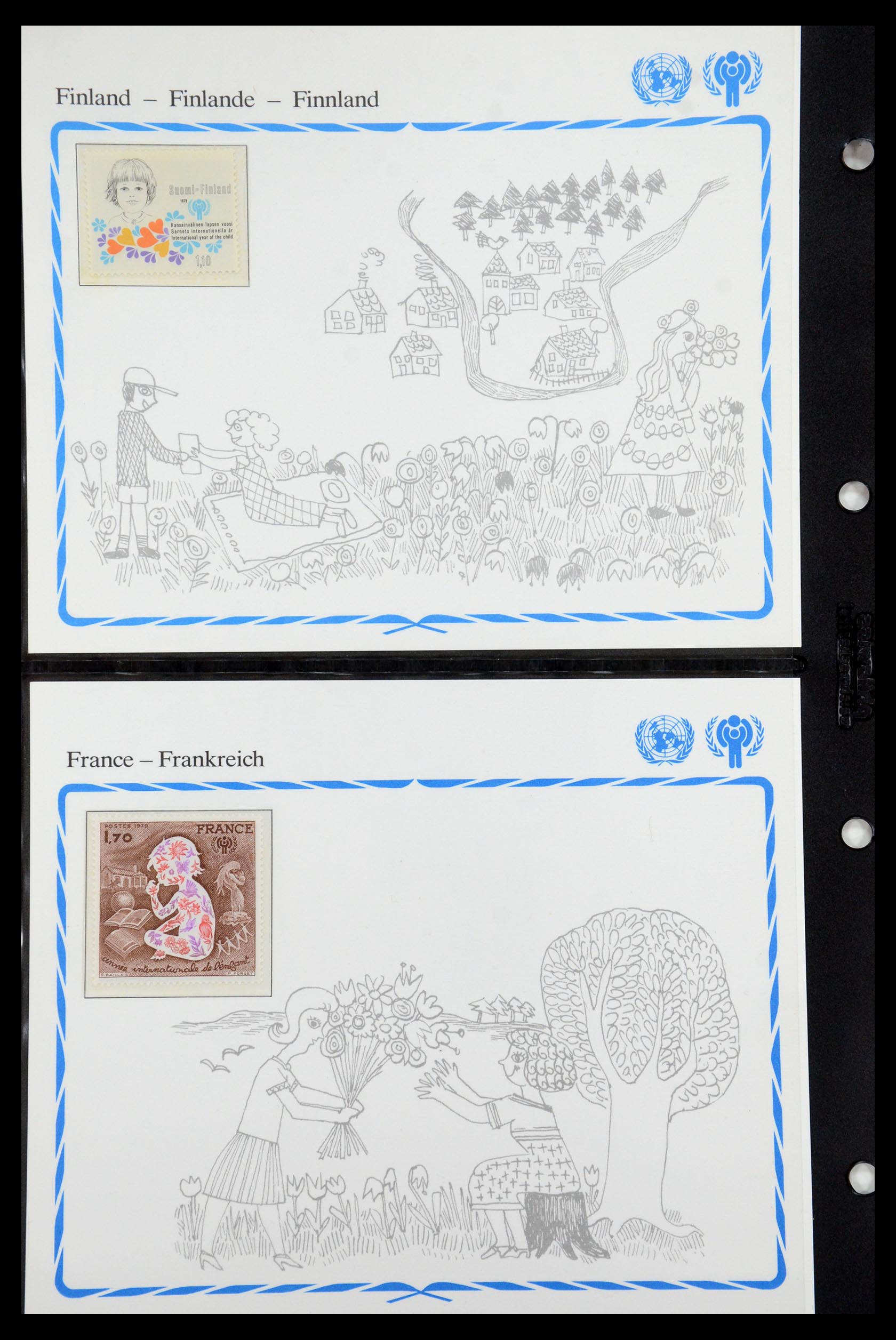 35318 020 - Postzegelverzameling 35318 Jaar van het Kind 1979.