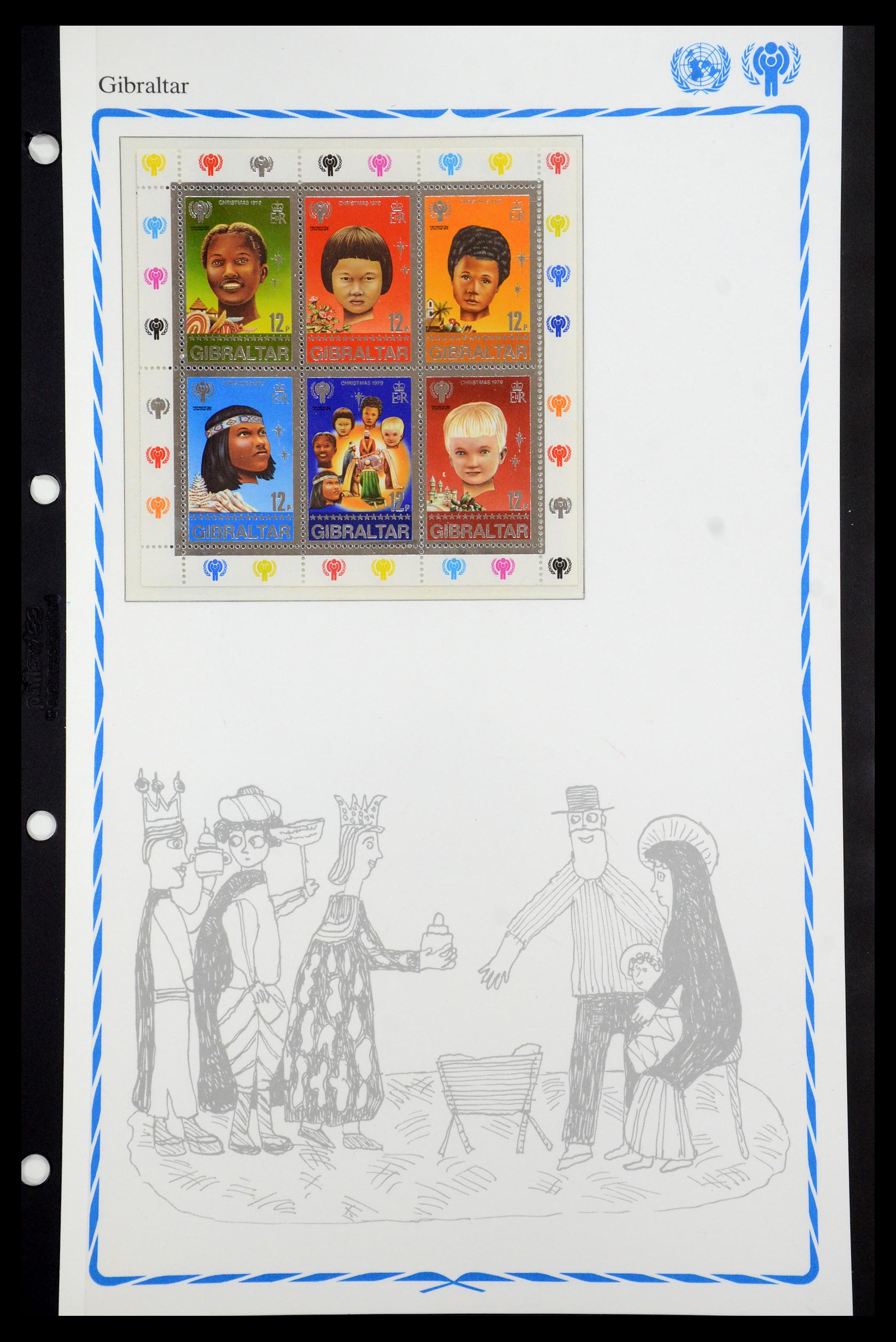 35318 021 - Postzegelverzameling 35318 Jaar van het Kind 1979.