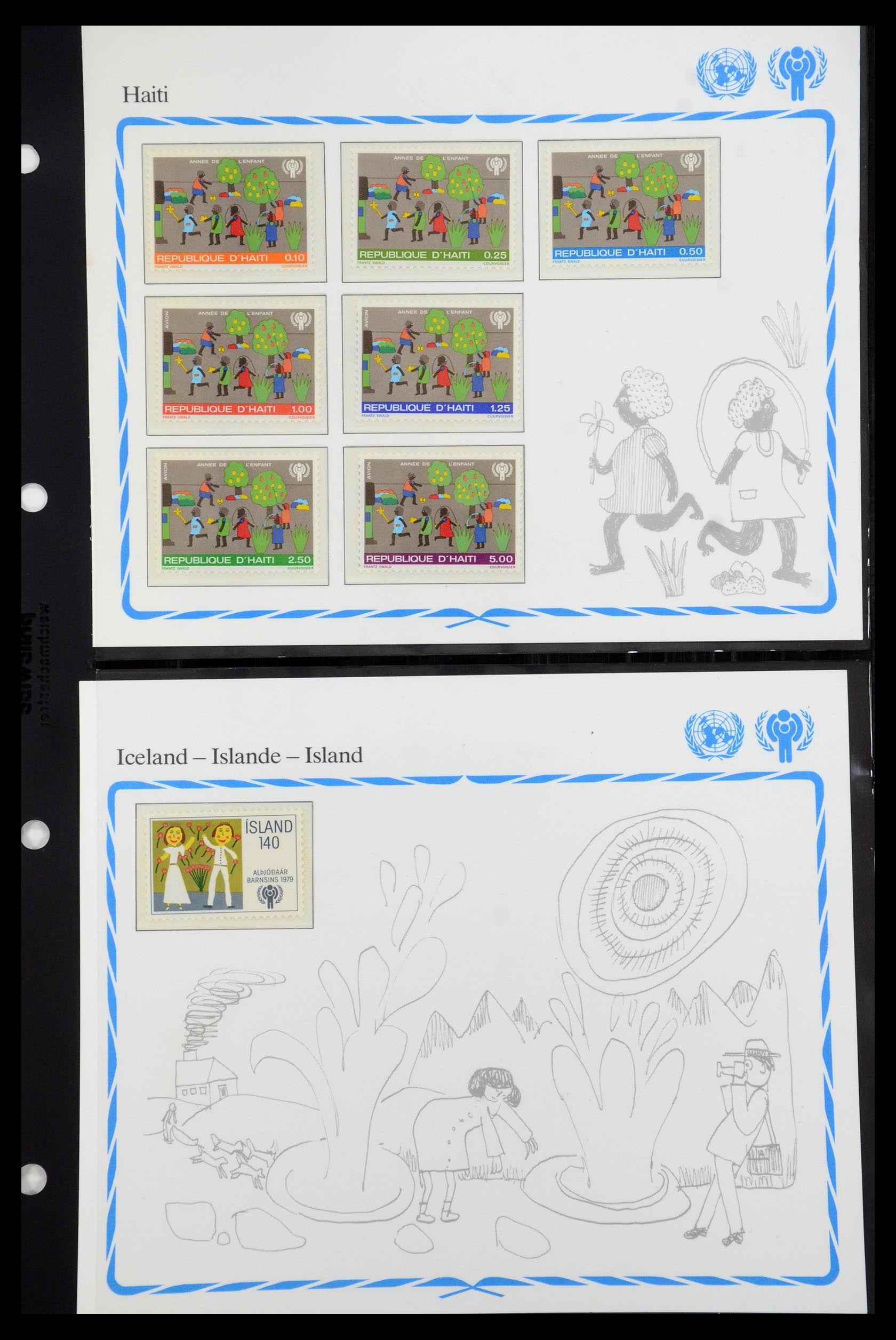 35318 023 - Postzegelverzameling 35318 Jaar van het Kind 1979.