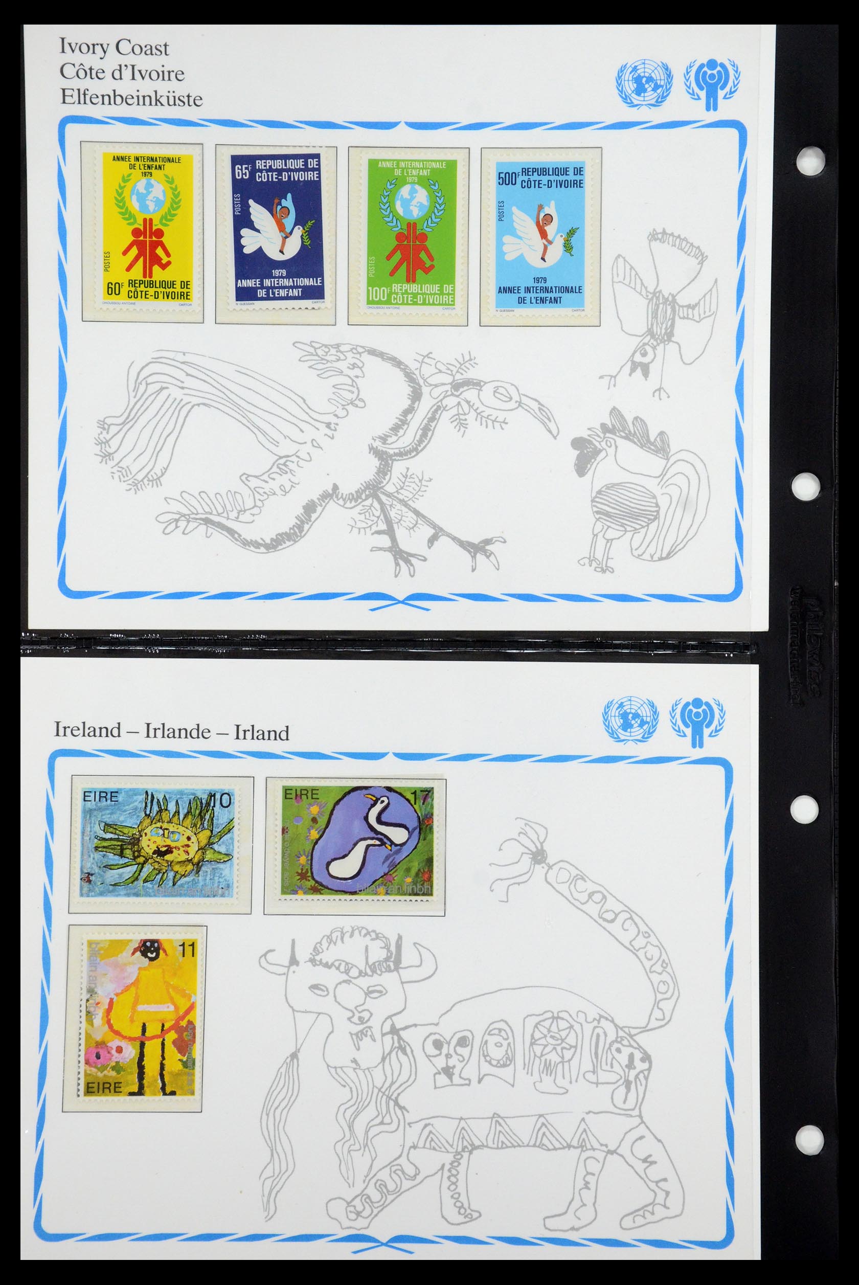 35318 026 - Postzegelverzameling 35318 Jaar van het Kind 1979.