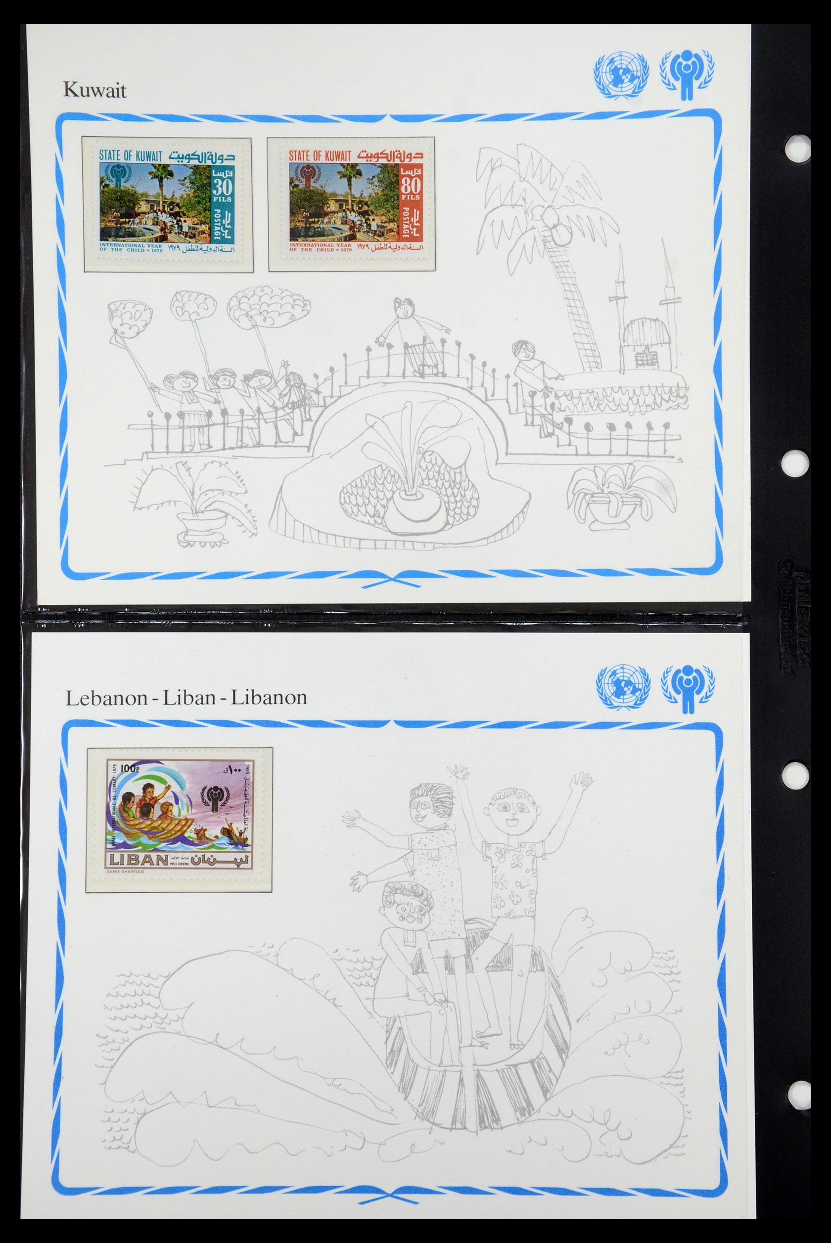 35318 030 - Postzegelverzameling 35318 Jaar van het Kind 1979.