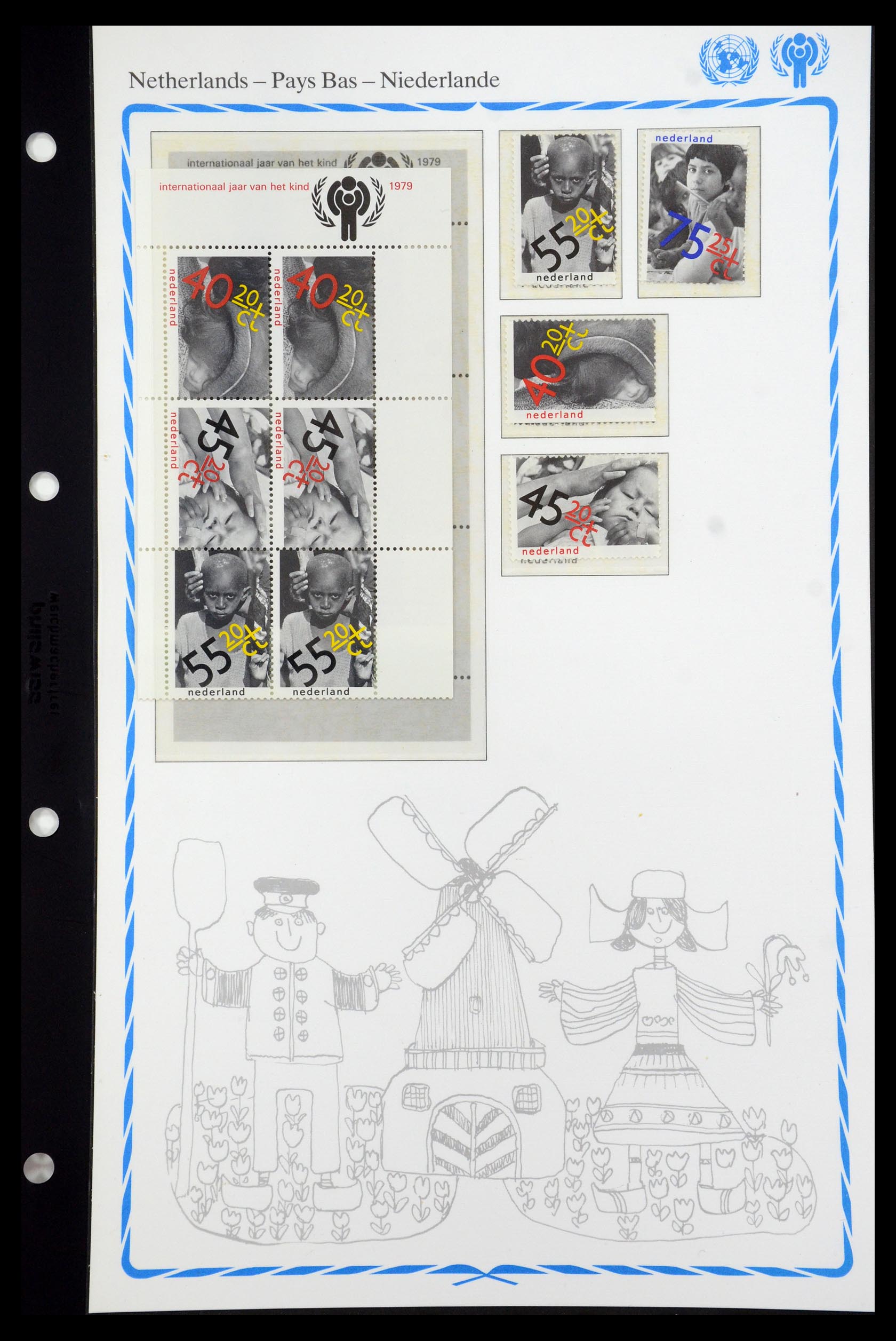 35318 033 - Postzegelverzameling 35318 Jaar van het Kind 1979.