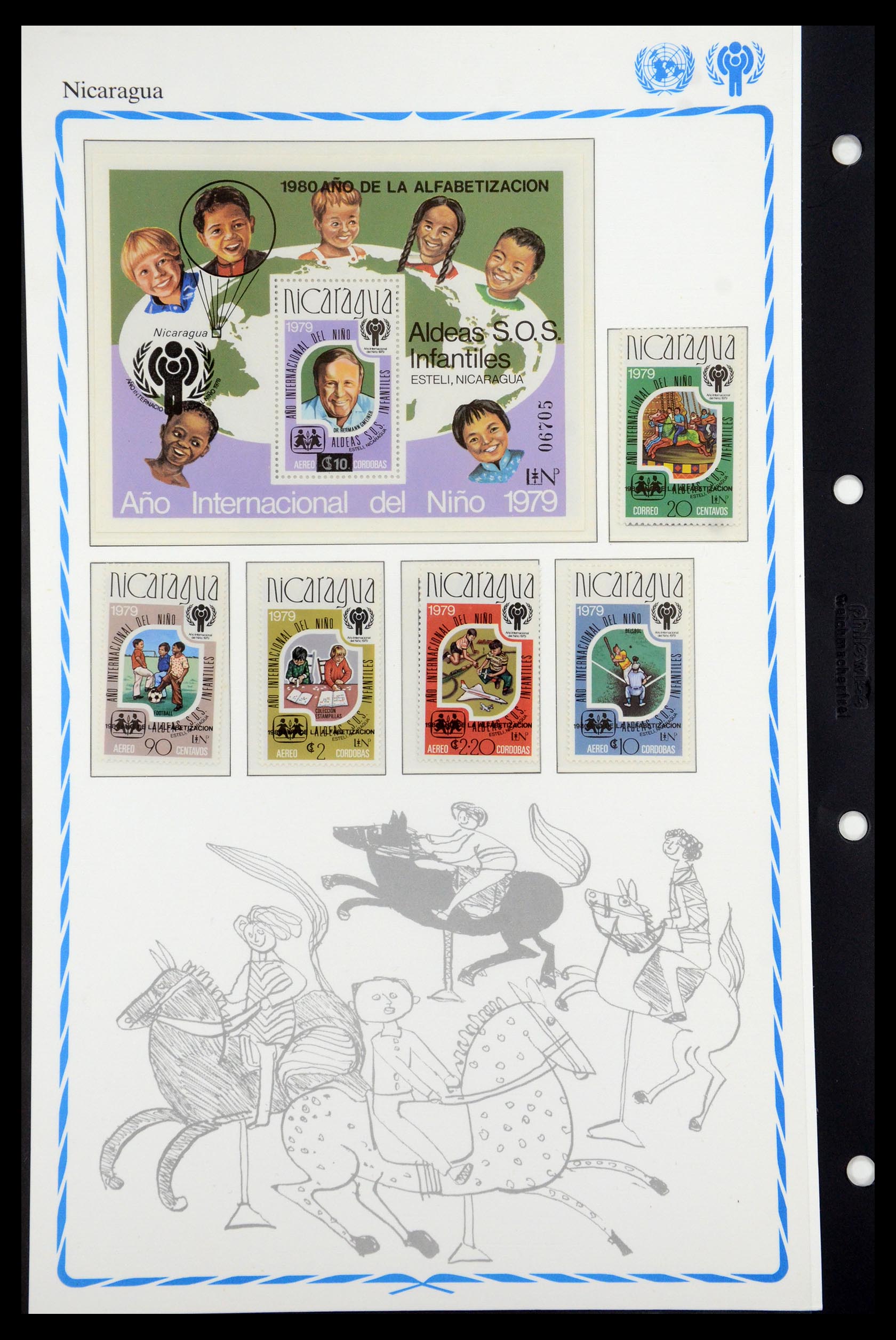 35318 034 - Postzegelverzameling 35318 Jaar van het Kind 1979.
