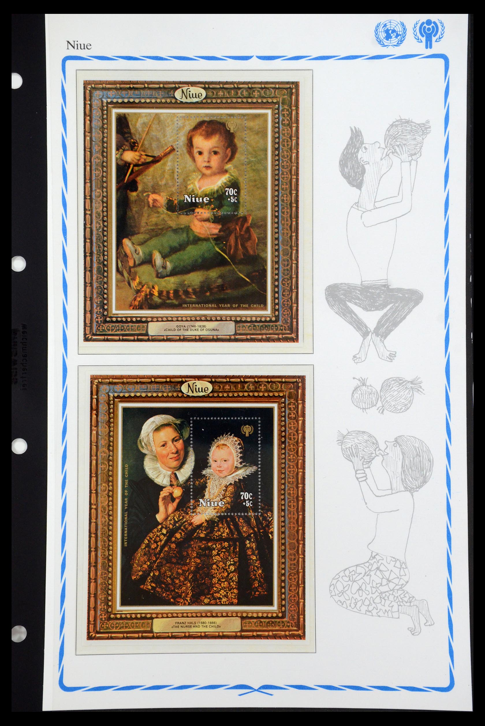 35318 035 - Postzegelverzameling 35318 Jaar van het Kind 1979.