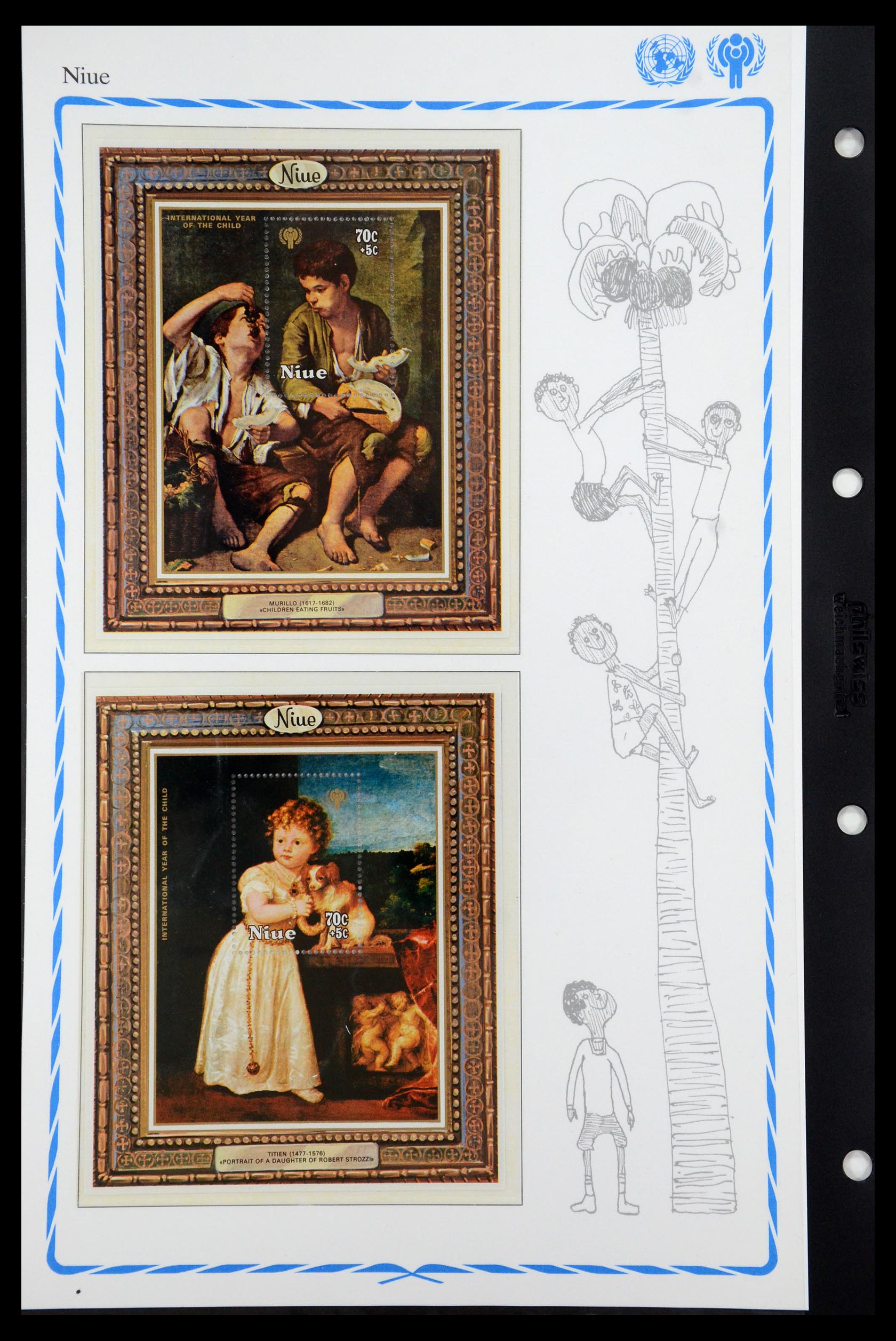 35318 036 - Postzegelverzameling 35318 Jaar van het Kind 1979.