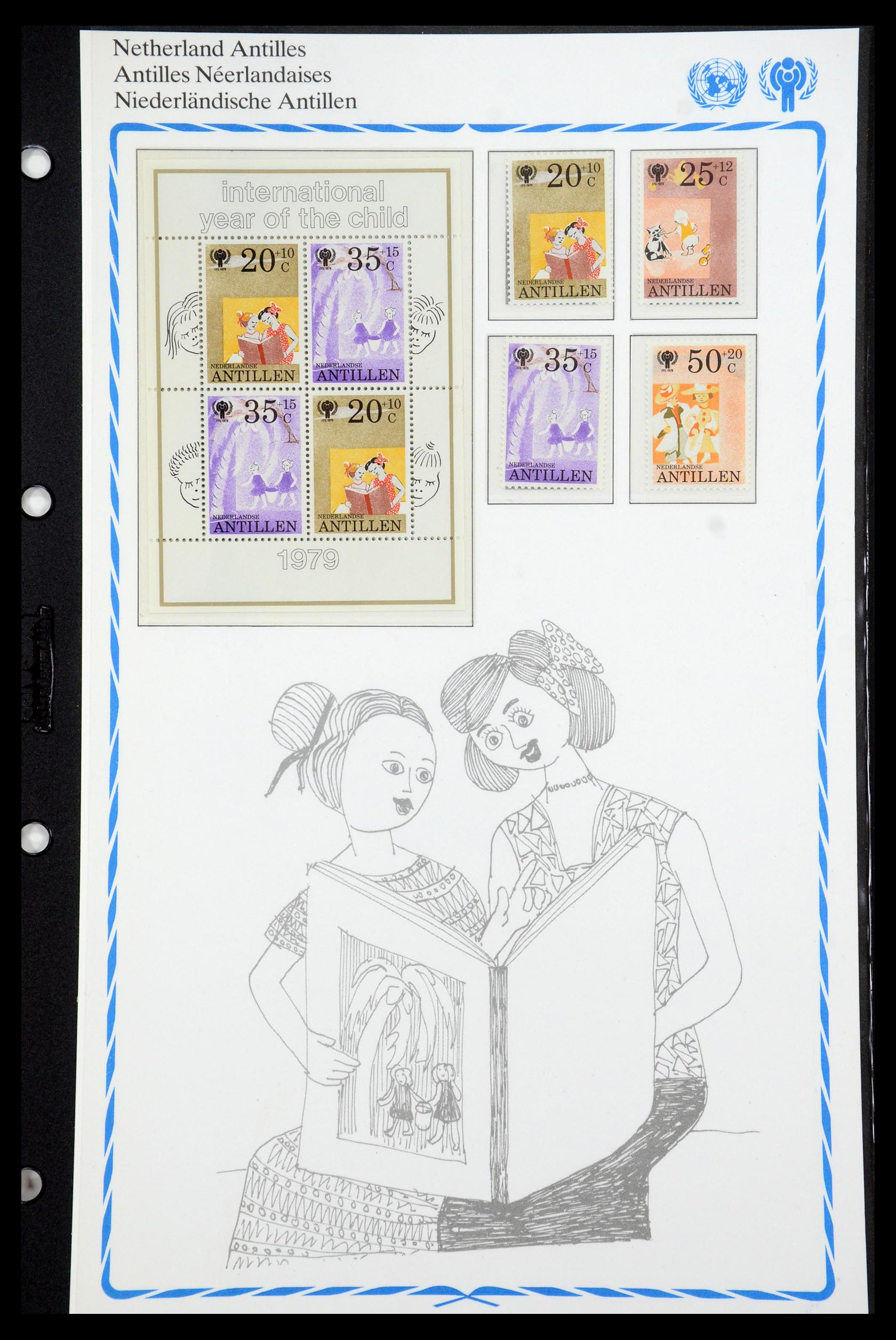 35318 037 - Postzegelverzameling 35318 Jaar van het Kind 1979.