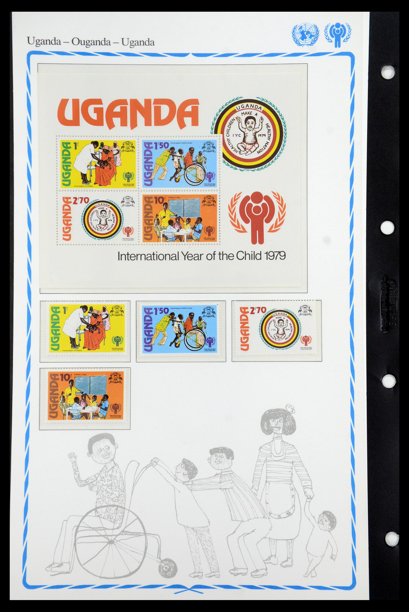 35318 038 - Postzegelverzameling 35318 Jaar van het Kind 1979.