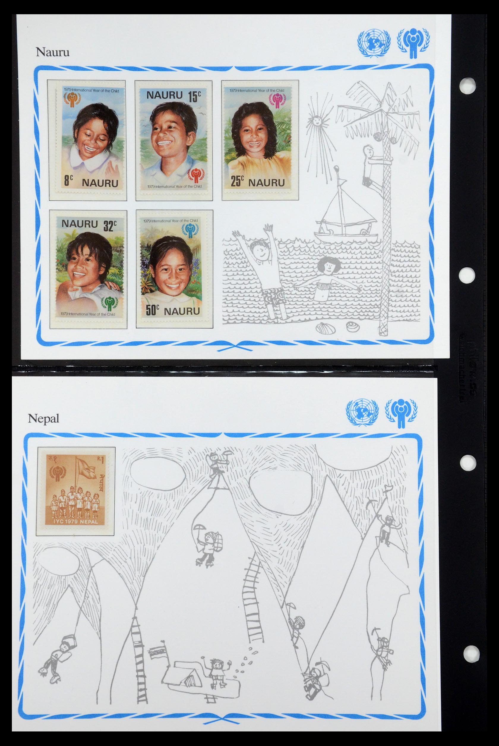 35318 040 - Postzegelverzameling 35318 Jaar van het Kind 1979.