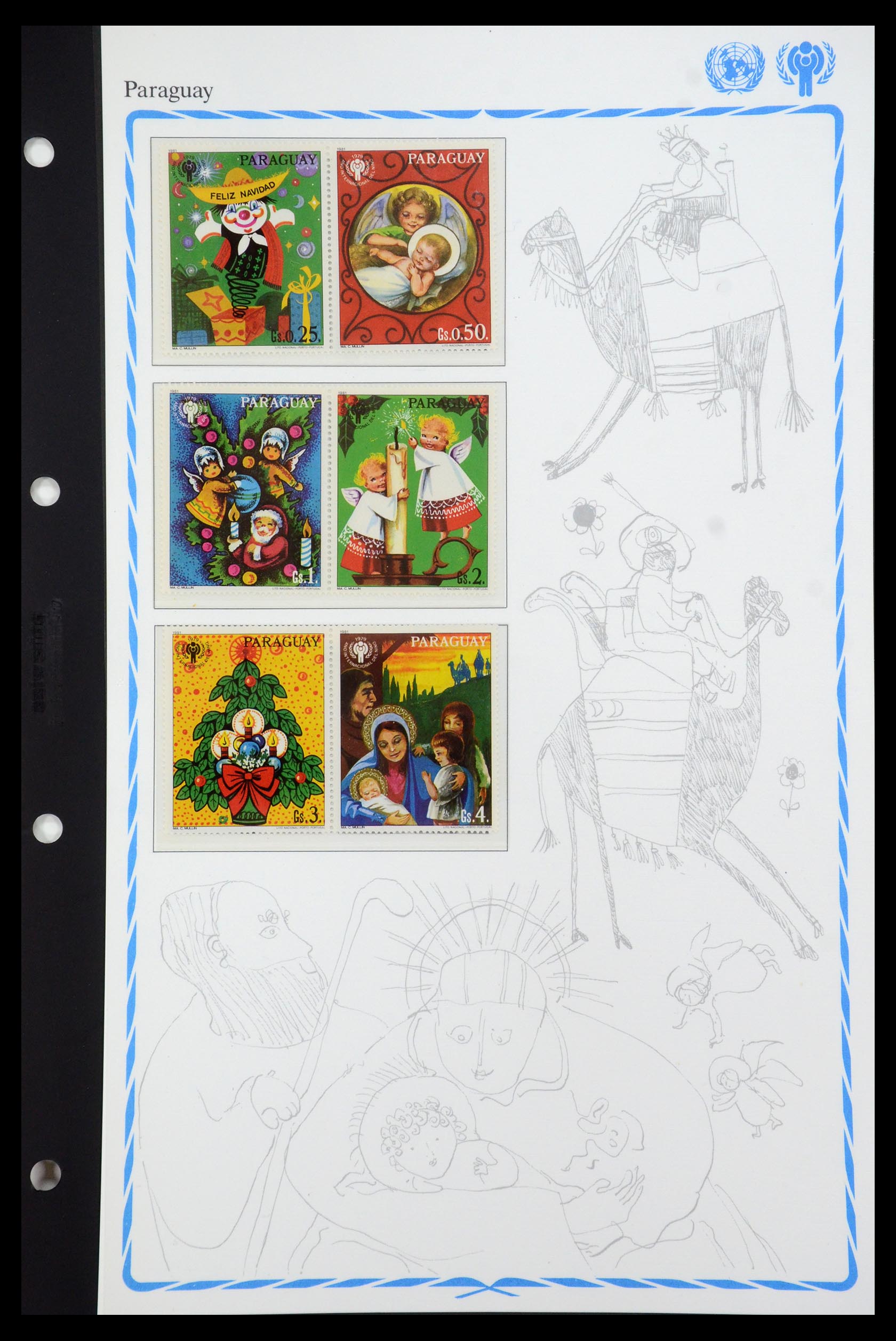 35318 041 - Postzegelverzameling 35318 Jaar van het Kind 1979.