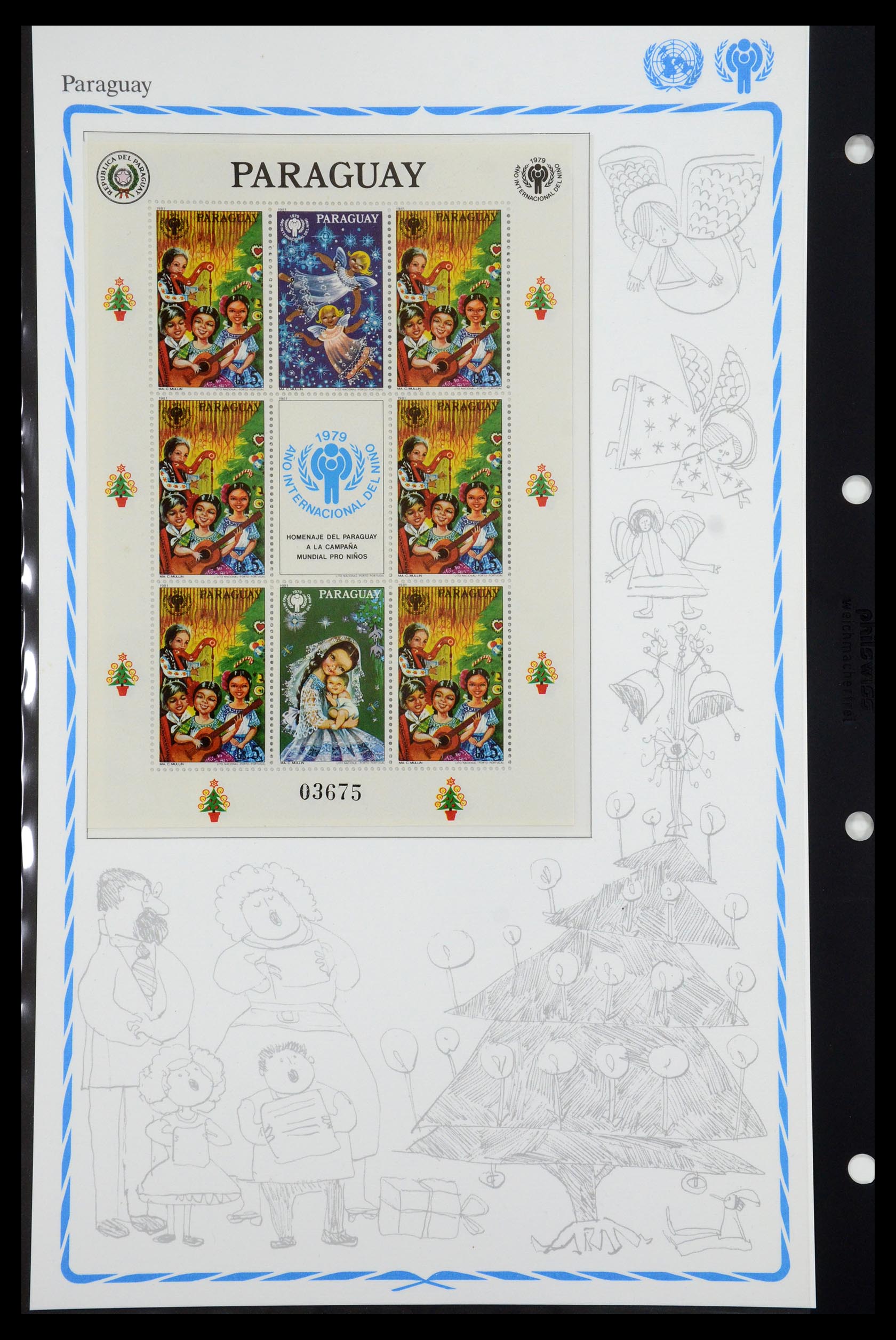35318 042 - Postzegelverzameling 35318 Jaar van het Kind 1979.