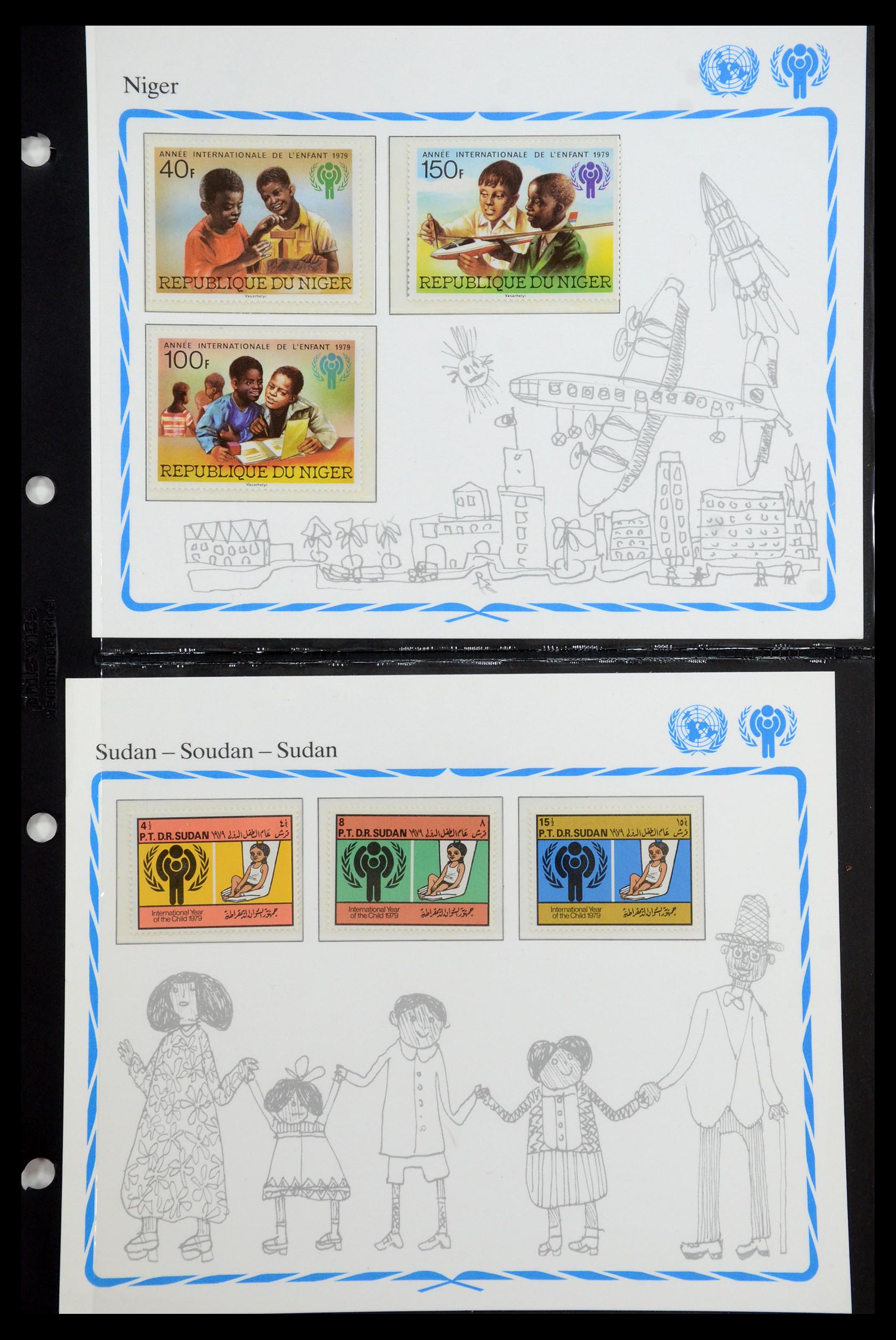 35318 045 - Postzegelverzameling 35318 Jaar van het Kind 1979.