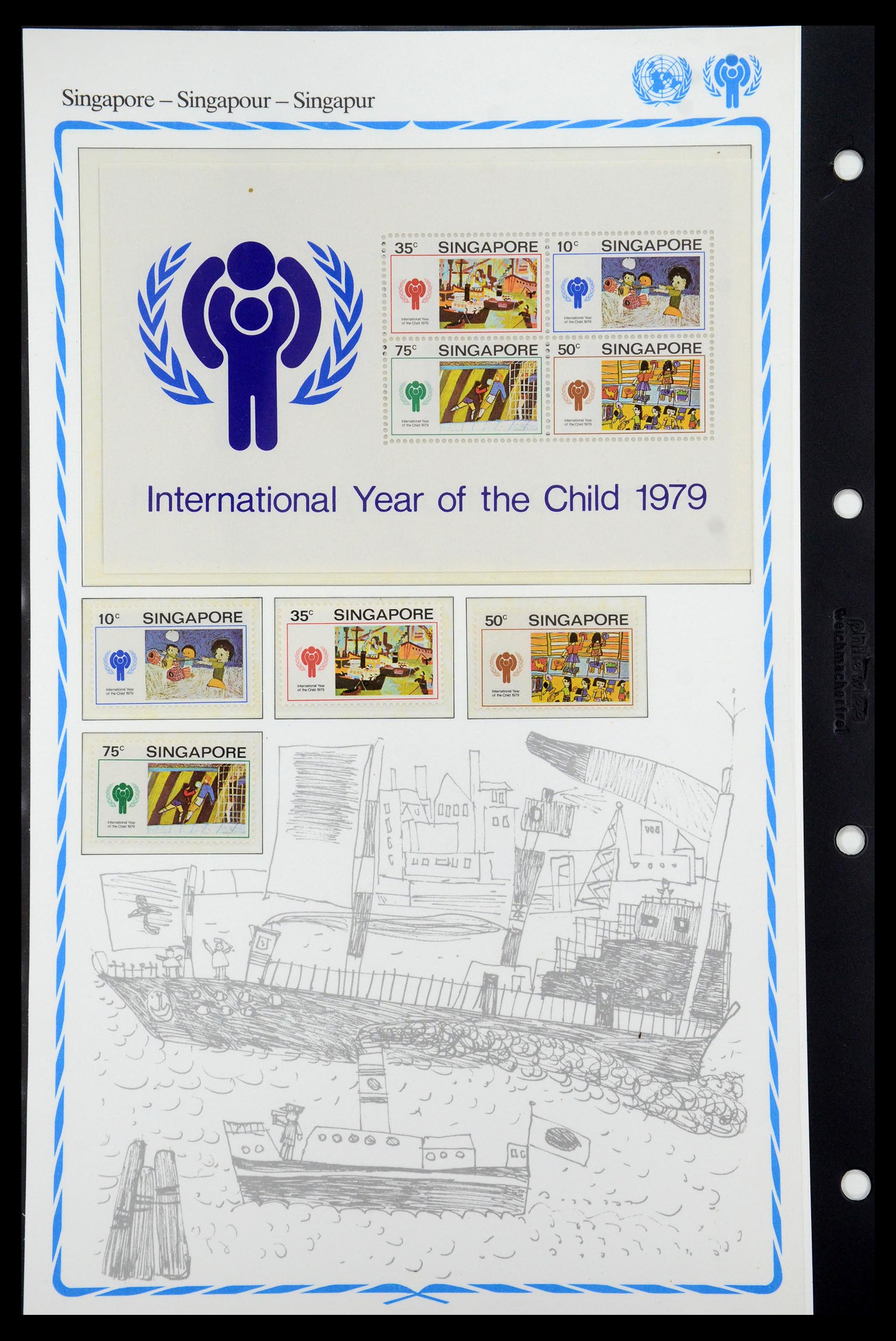 35318 050 - Postzegelverzameling 35318 Jaar van het Kind 1979.