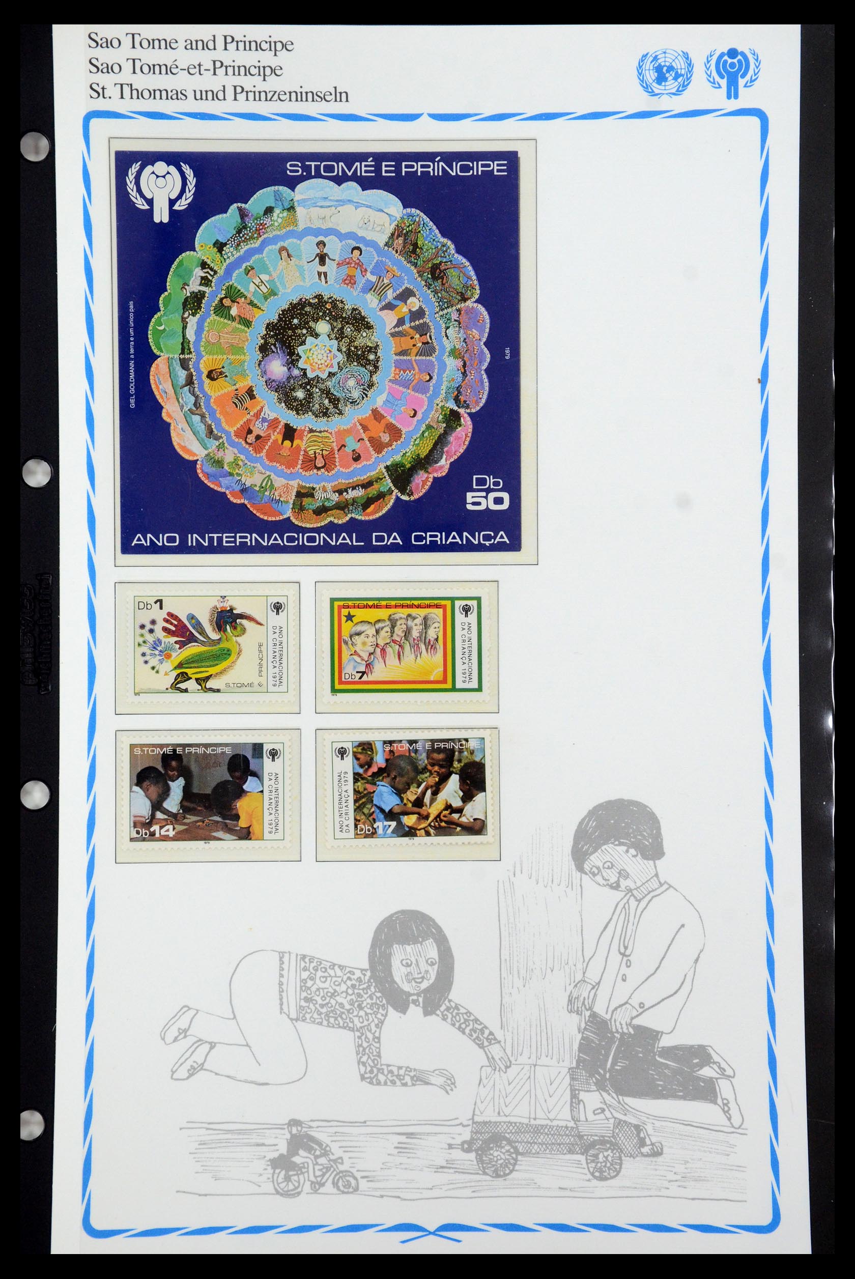35318 051 - Postzegelverzameling 35318 Jaar van het Kind 1979.