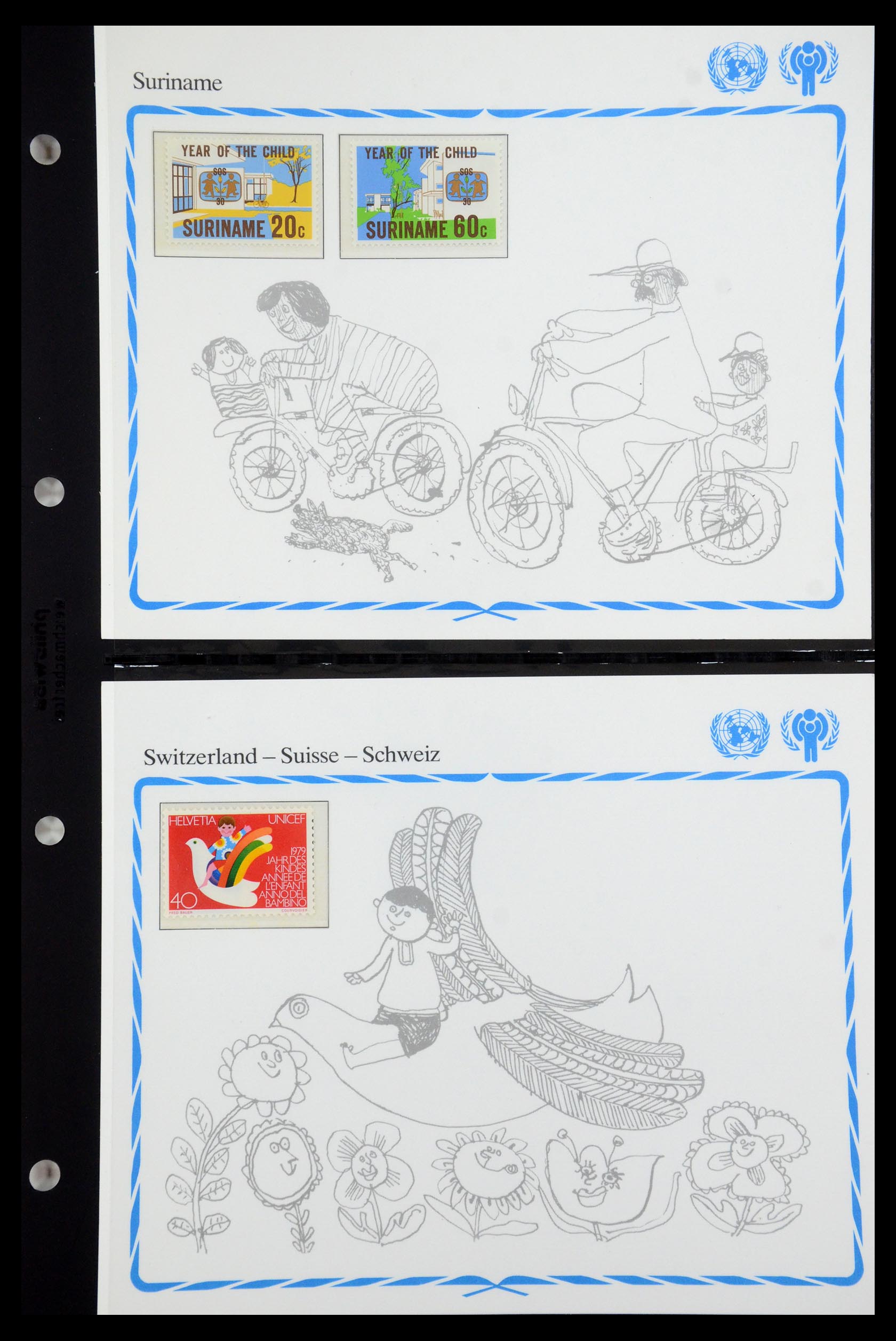 35318 053 - Postzegelverzameling 35318 Jaar van het Kind 1979.
